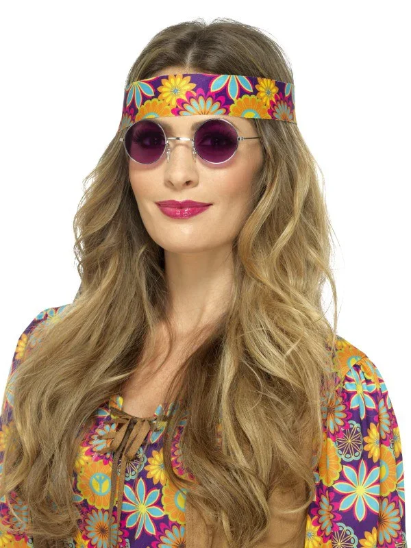 Gafas Redondas de Hippie Moradas - Image 2