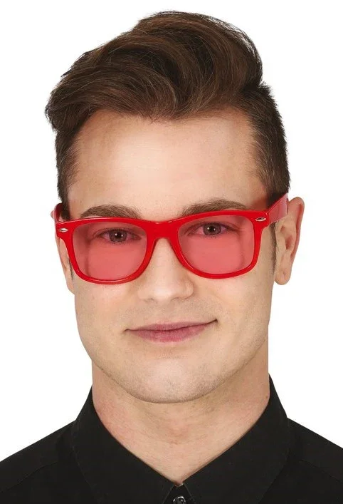 Gafas Rojas con Cristales Rojos