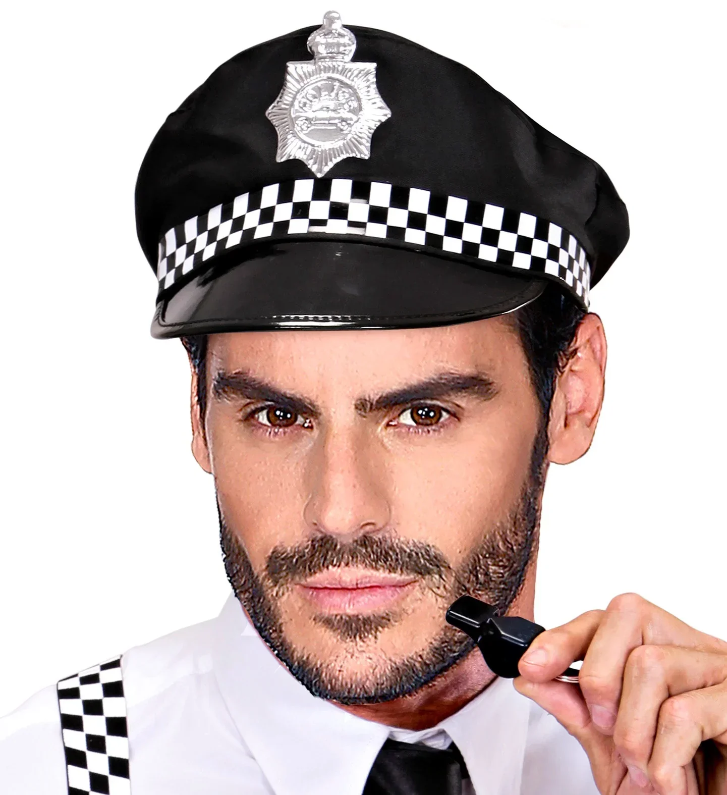 Gorra Policía con Cuadros - Image 3
