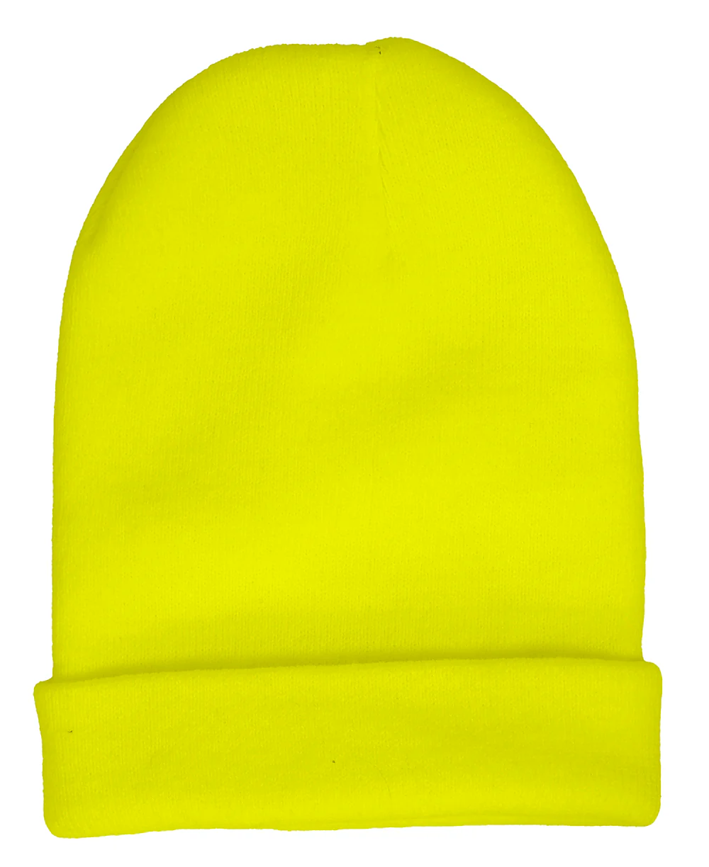 Gorro Amarillo Neón Tipo Lana