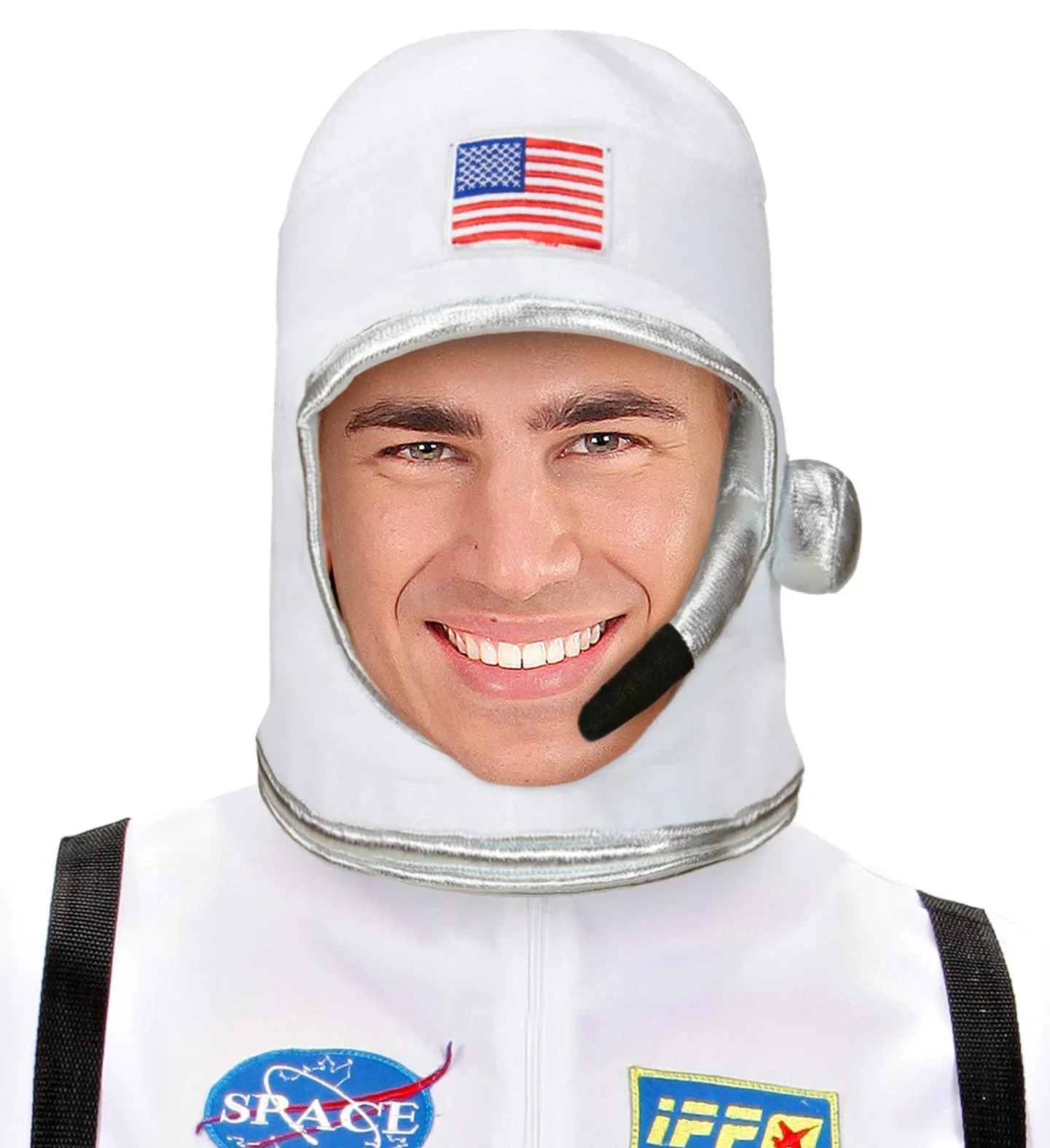 Gorro de Astronauta Blanco con Micro - Image 4