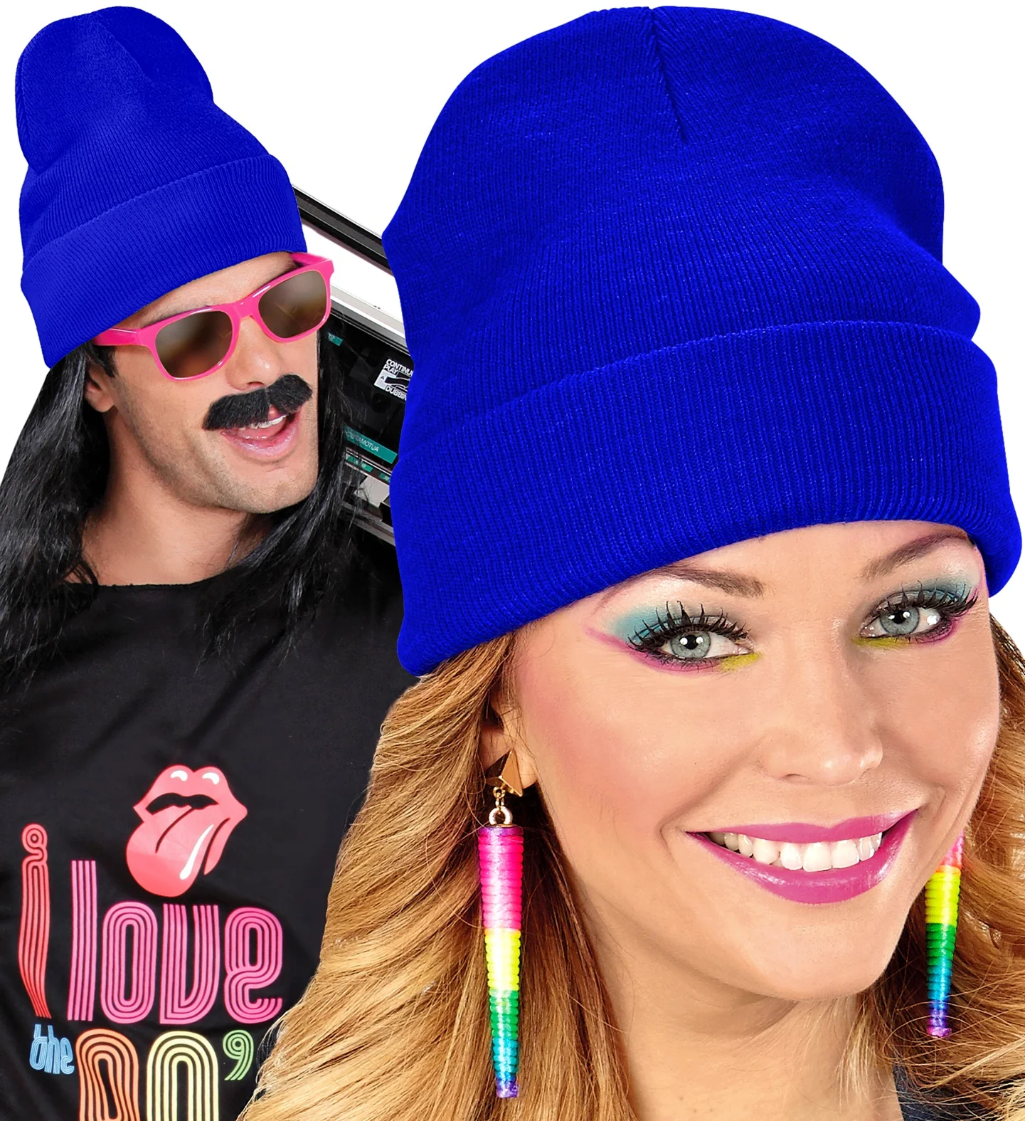 Gorro Azul Oscuro Tipo Lana - Image 3