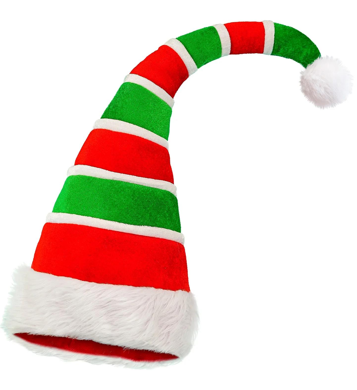 Gorro de Elfo Navideño de Peluche Acolchado