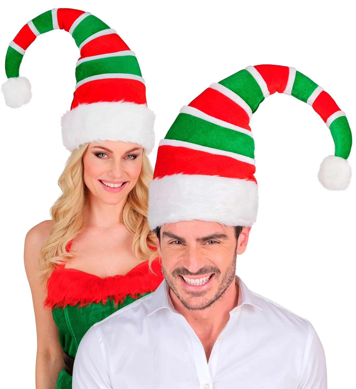 Gorro de Elfo Navideño de Peluche Acolchado - Image 2