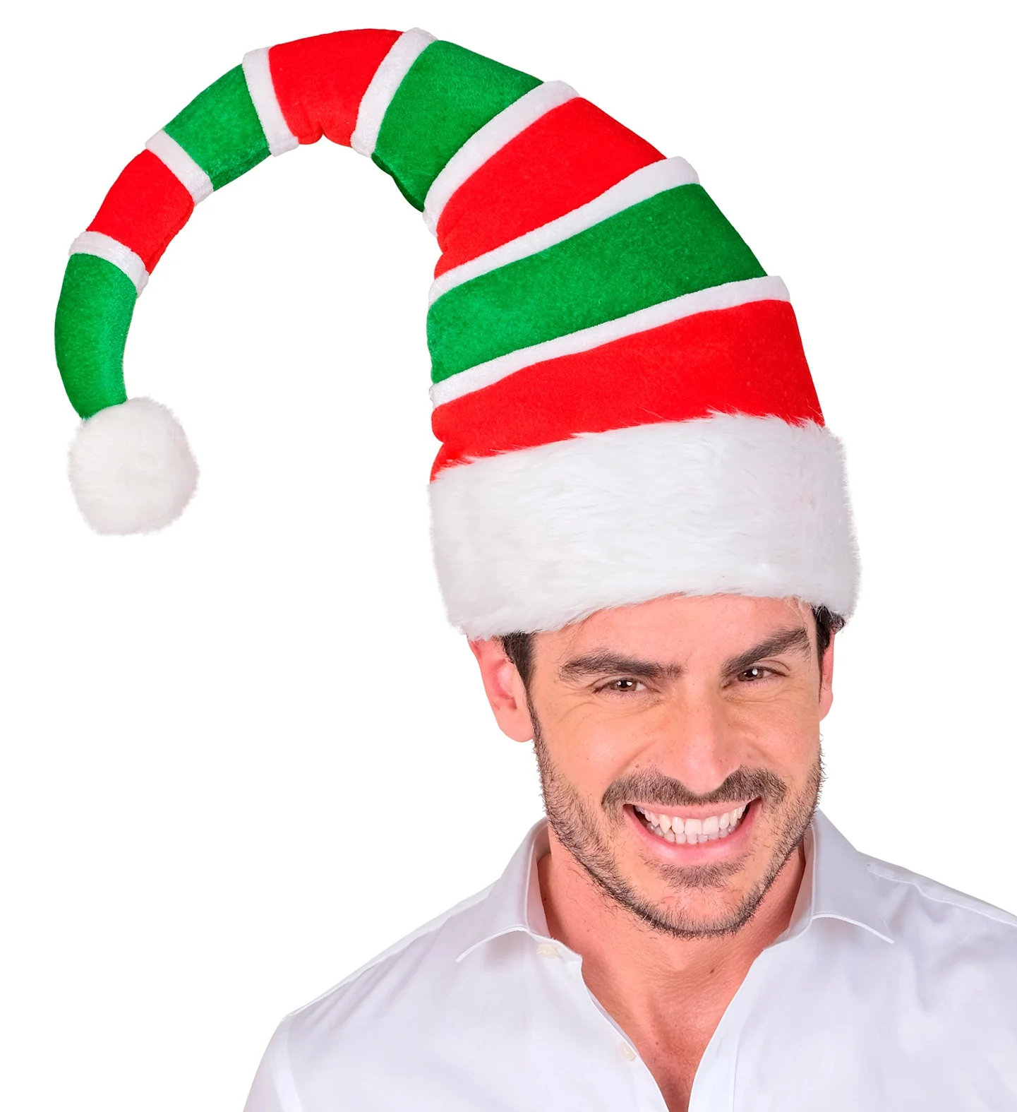 Gorro de Elfo Navideño de Peluche Acolchado - Image 3