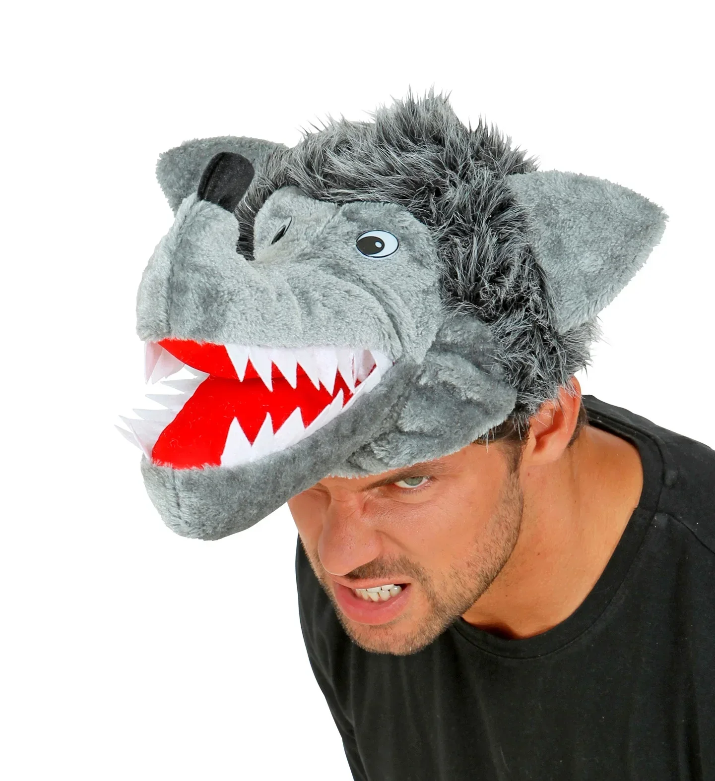 Gorro de Lobo Gris para Adulto - Image 2