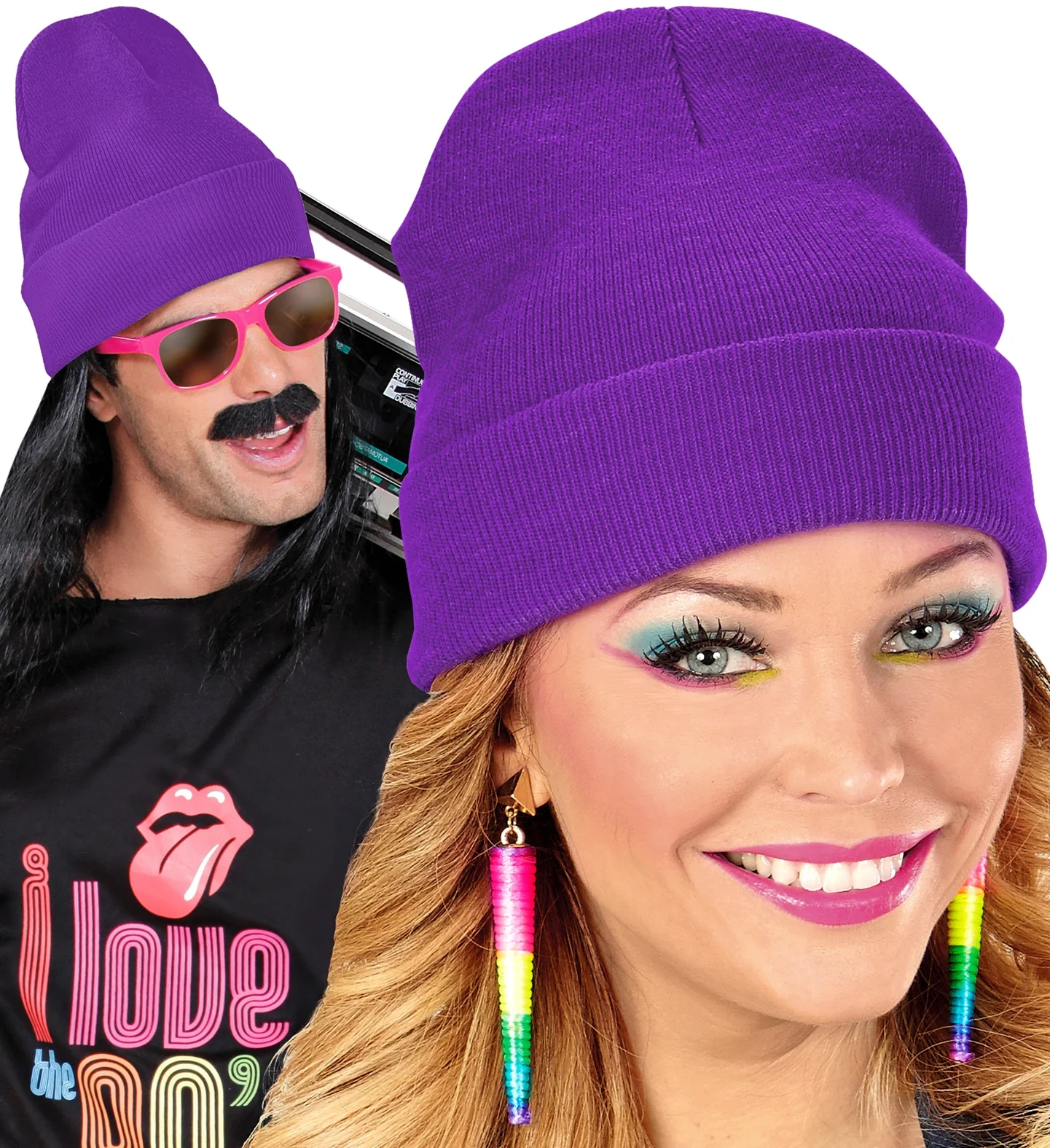 Gorro Morado Tipo Lana - Image 3