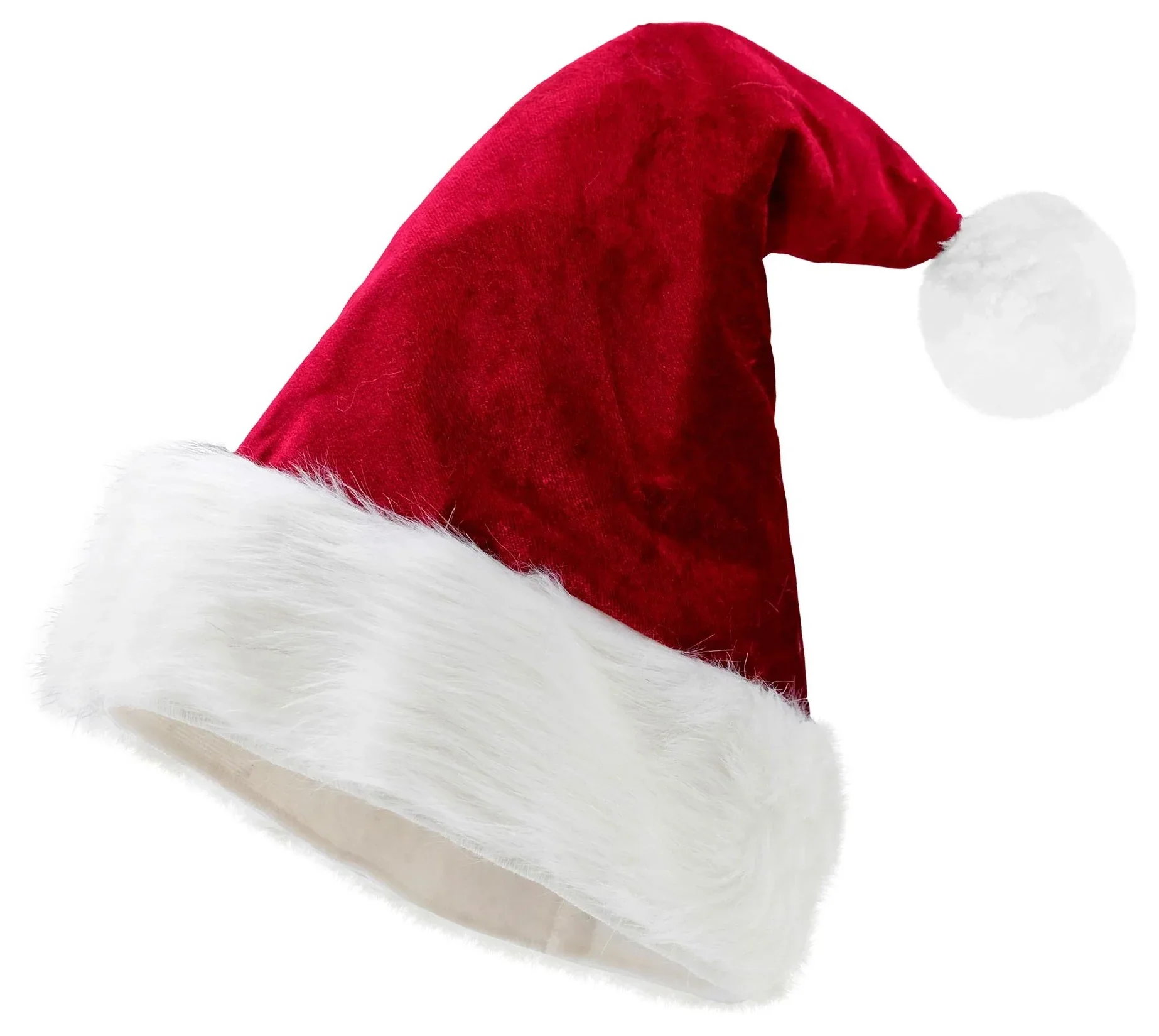Gorro de Papá Noel de Terciopelo para Adulto