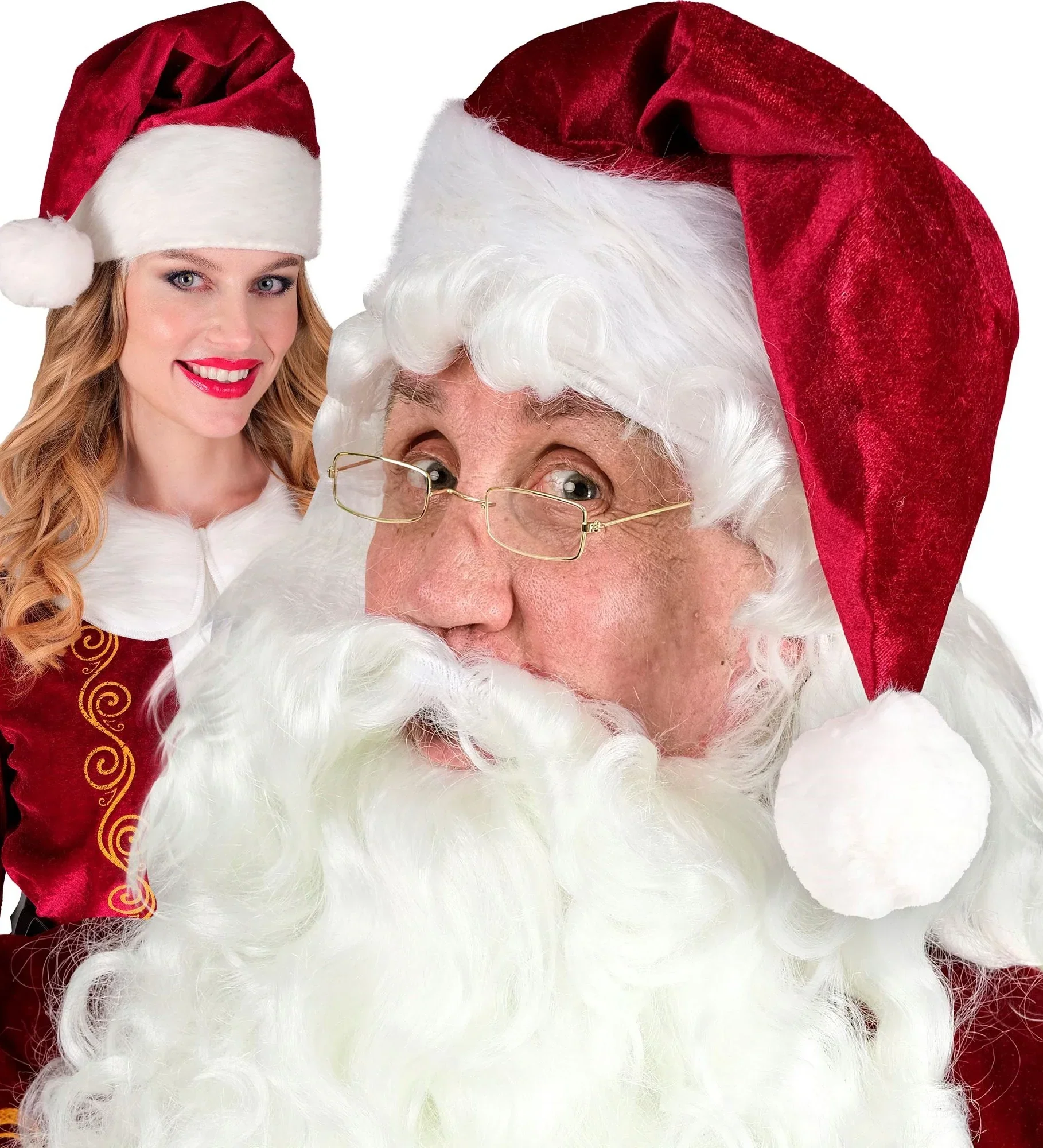 Gorro de Papá Noel de Terciopelo para Adulto - Image 2