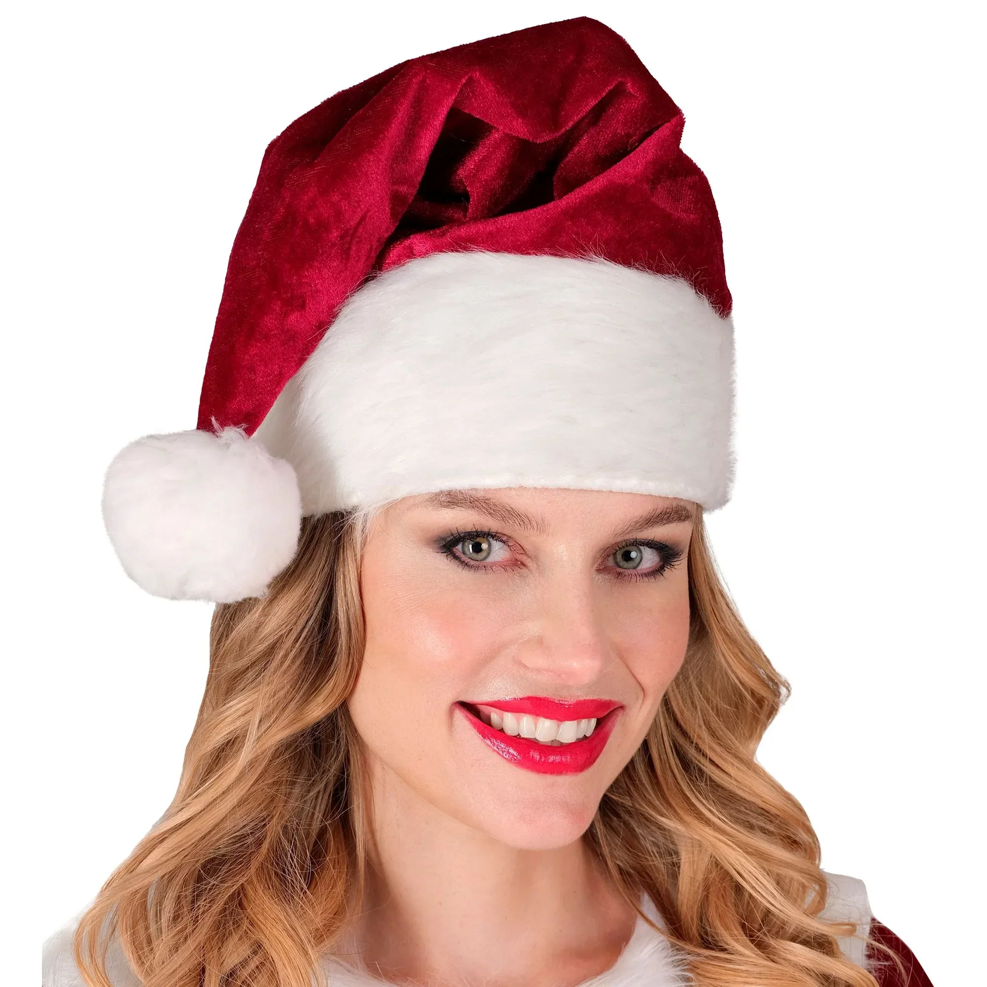 Gorro de Papá Noel de Terciopelo para Adulto - Image 3