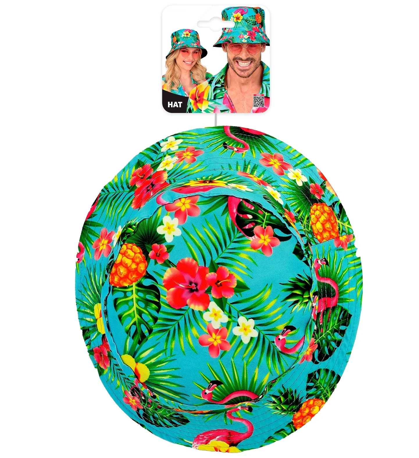 Gorro Pescador Azul con Estampado Hawaiano - Image 7