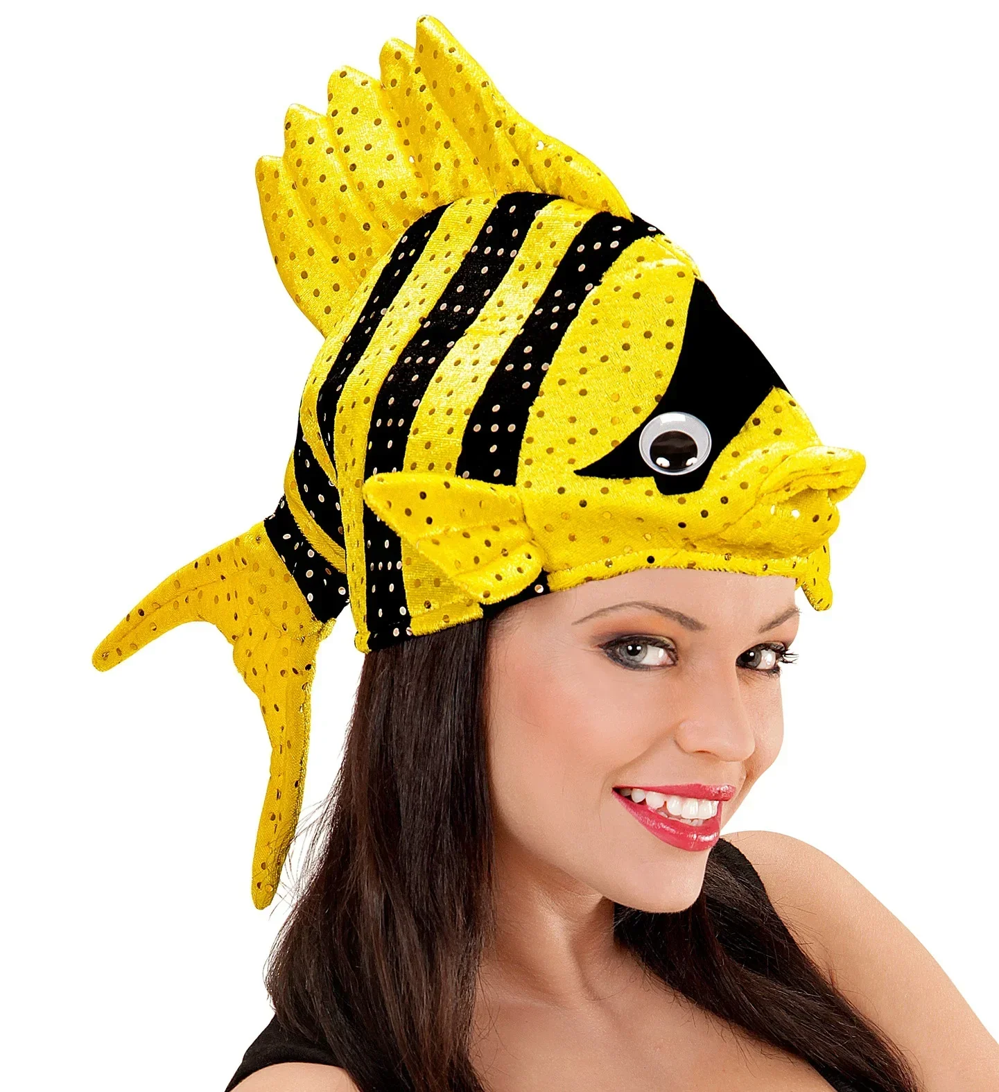 Gorro de Pez Tropical Amarillo y Negro - Image 4