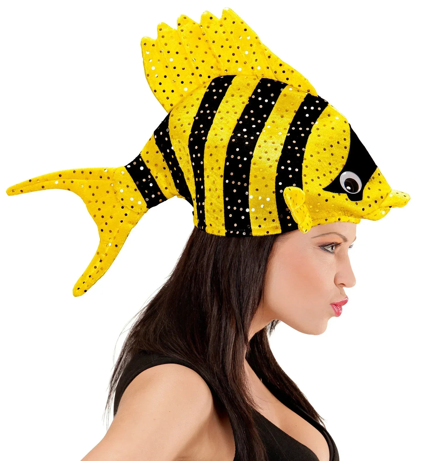 Gorro de Pez Tropical Amarillo y Negro - Image 5