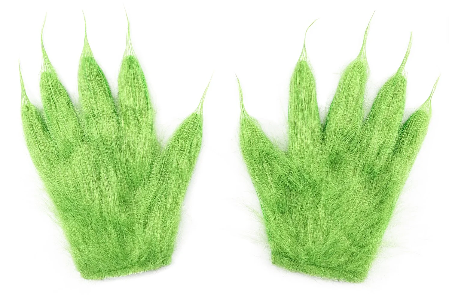 Guantes de El Grinch con Pelo Verde