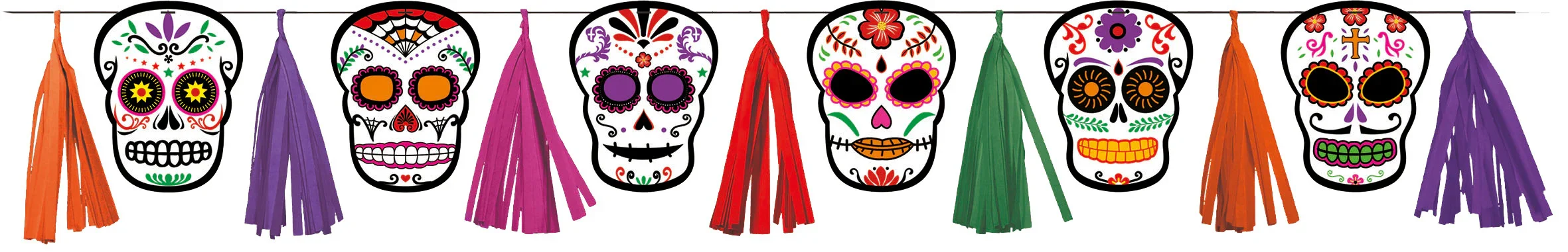 Guinalda de Catrina con Calaveras Mexicanas