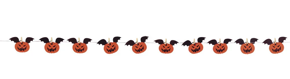 Guirnalda de Calabazas con Alas de Murciélago