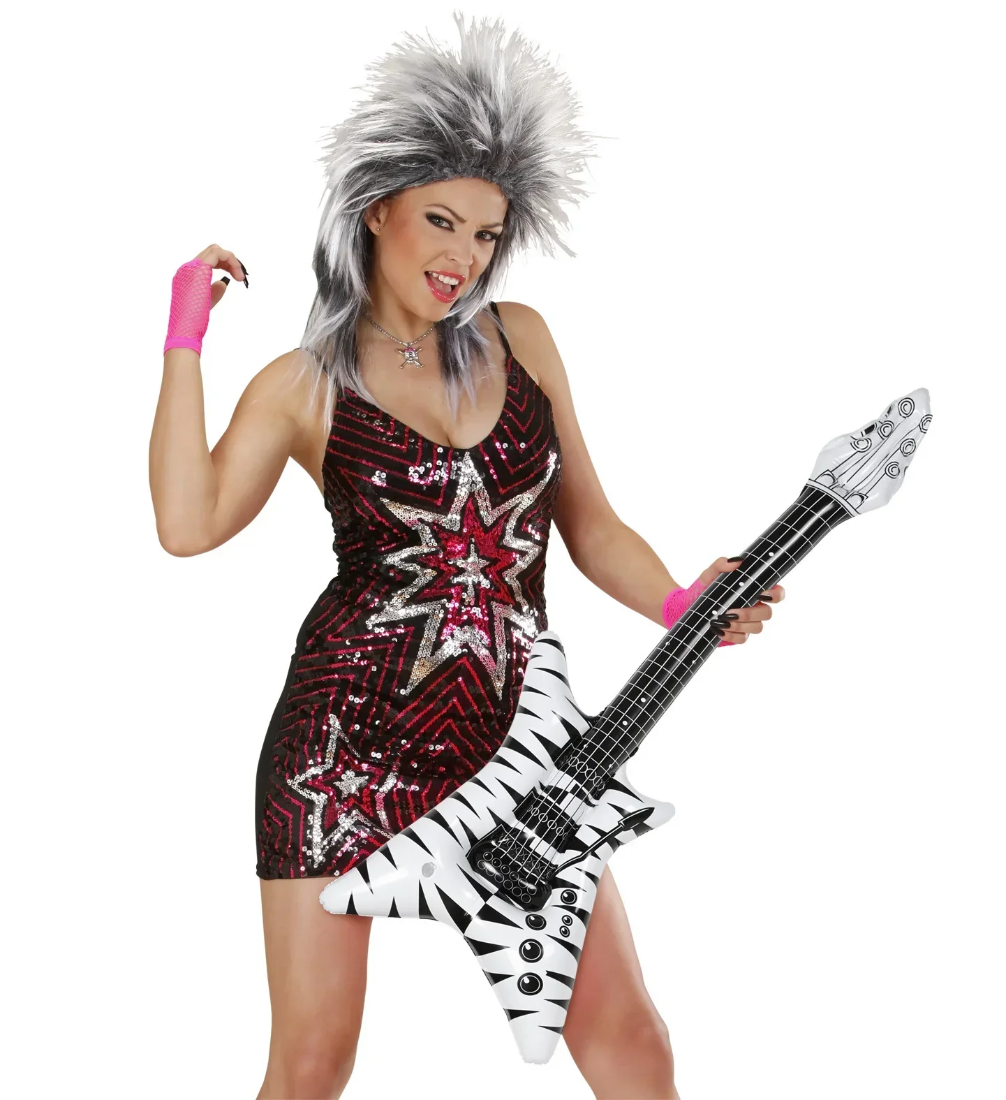 Guitarra Eléctrica Hinchable Rock Cebra - Image 3