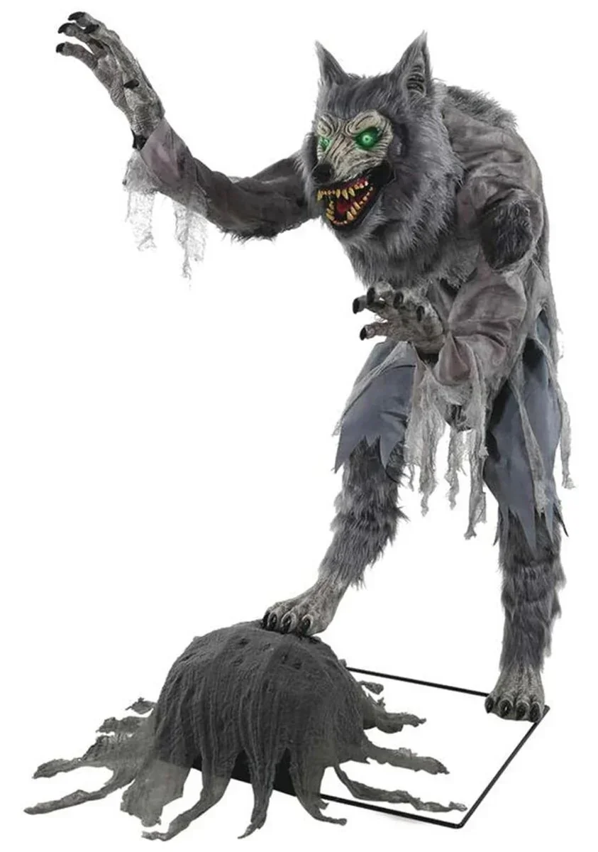 Hombre Lobo Terrorífico con Movimiento, Luz y Sonido - Image 2