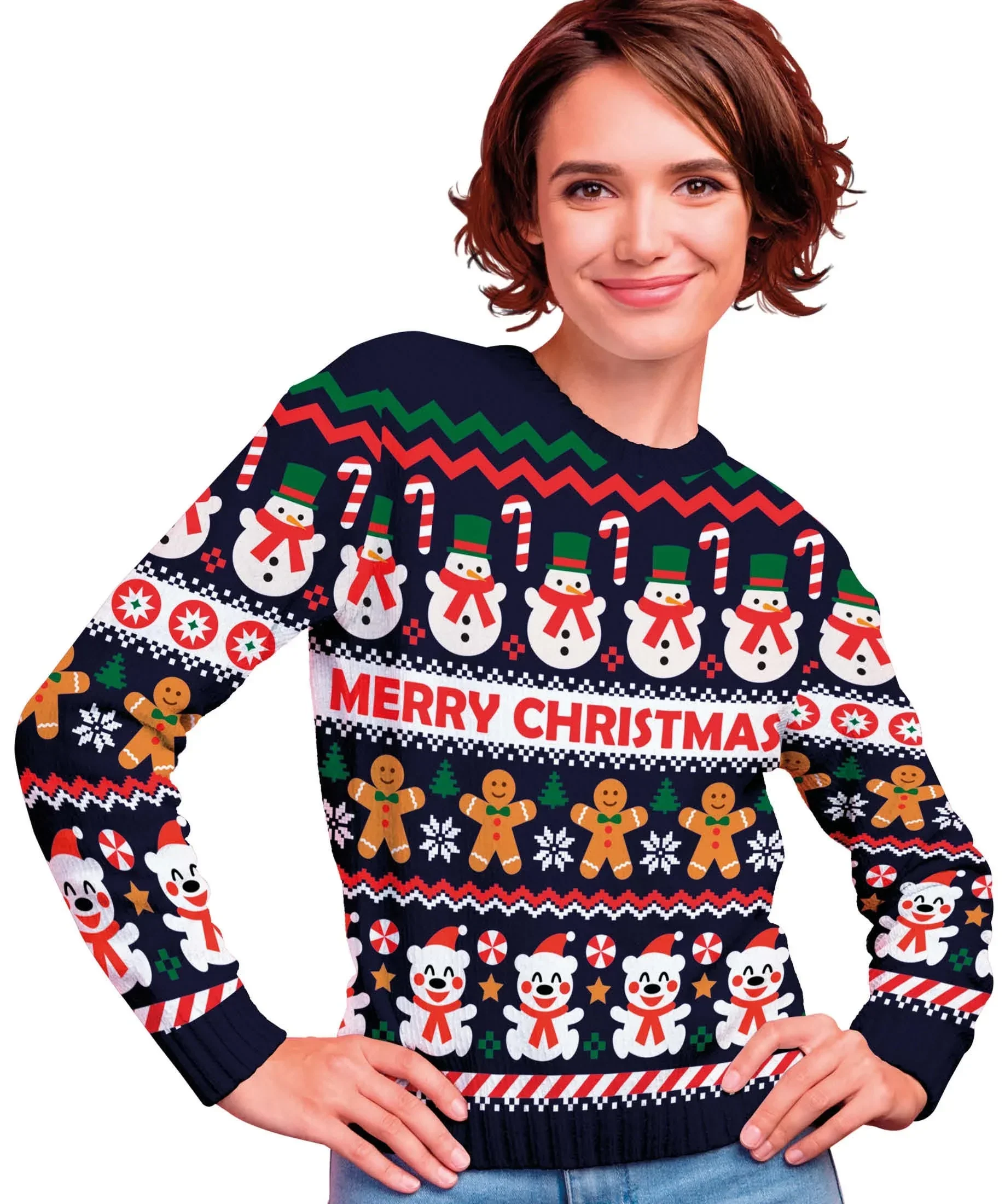 Jersey con Motivos Navideños para Mujer