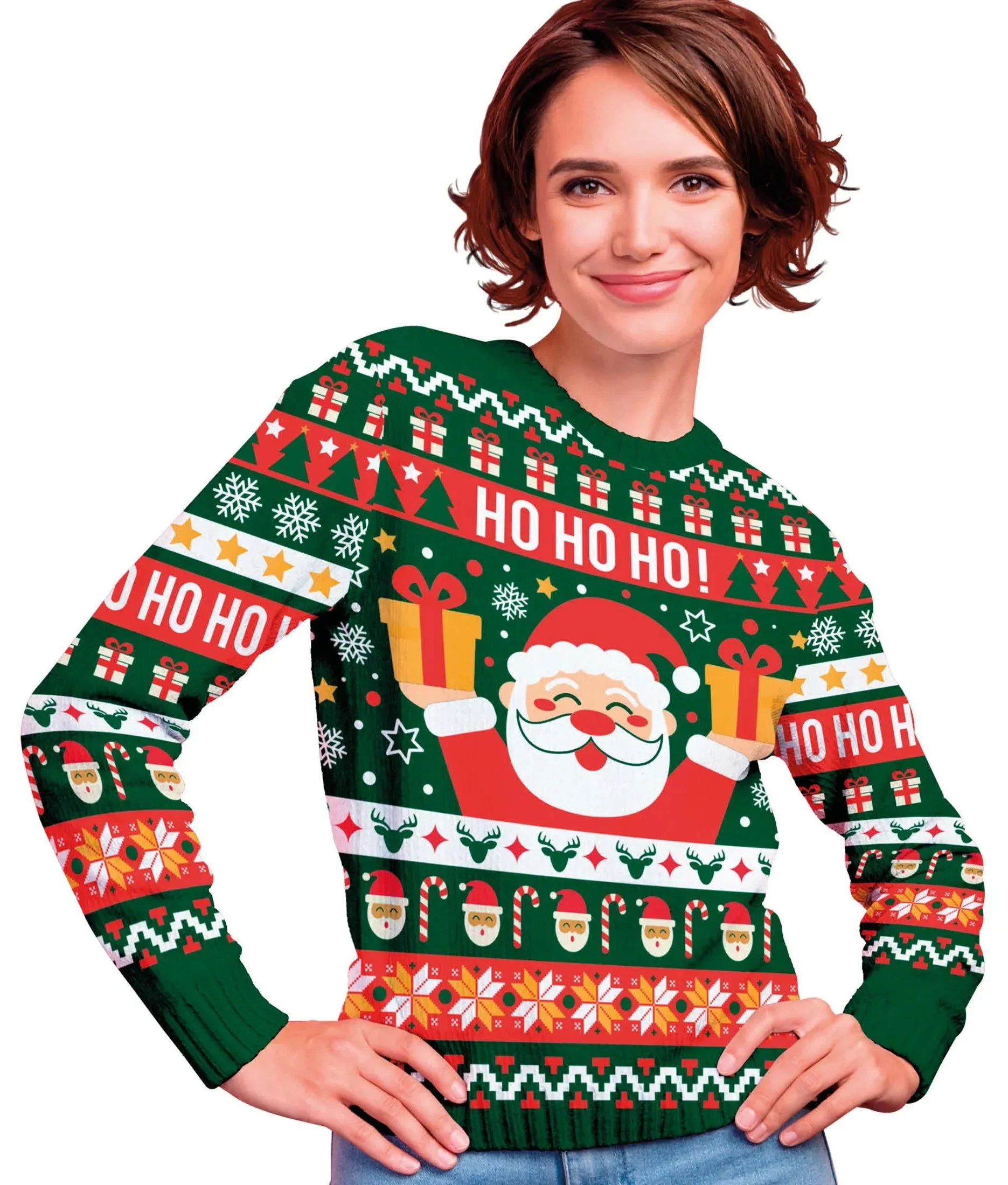 Jersey Navideño de Papá Noel para Mujer
