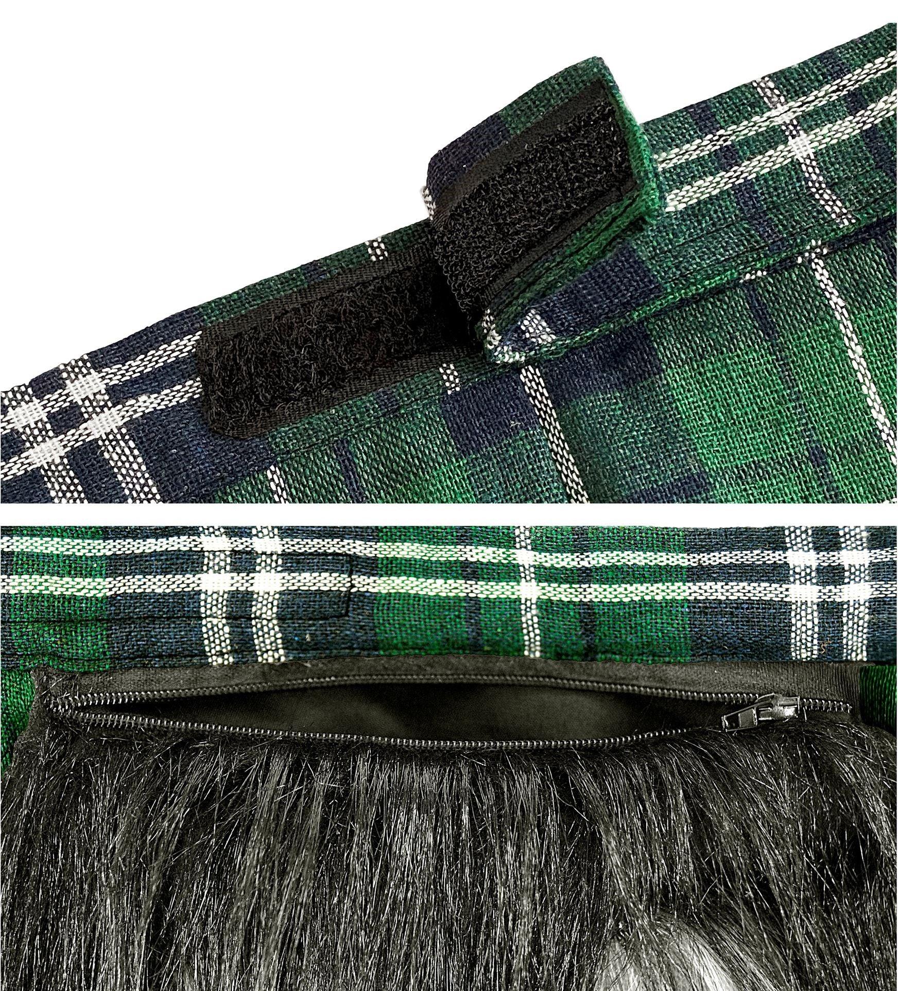 Kilt Escocés Verde con Bolso para Adulto - Image 4