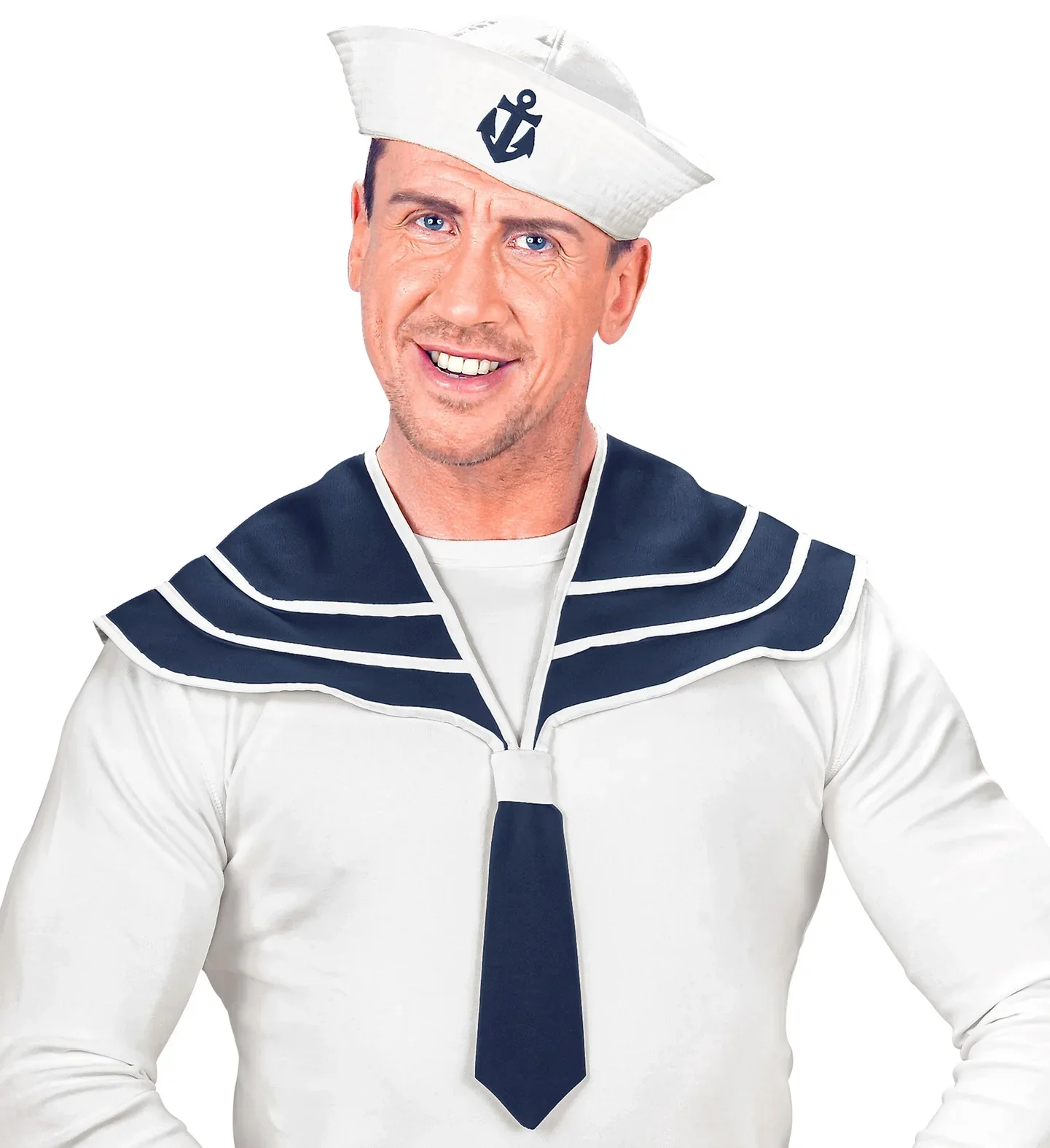 Kit de Disfraz de Marinero con Gorra y Pañuelo - Image 2