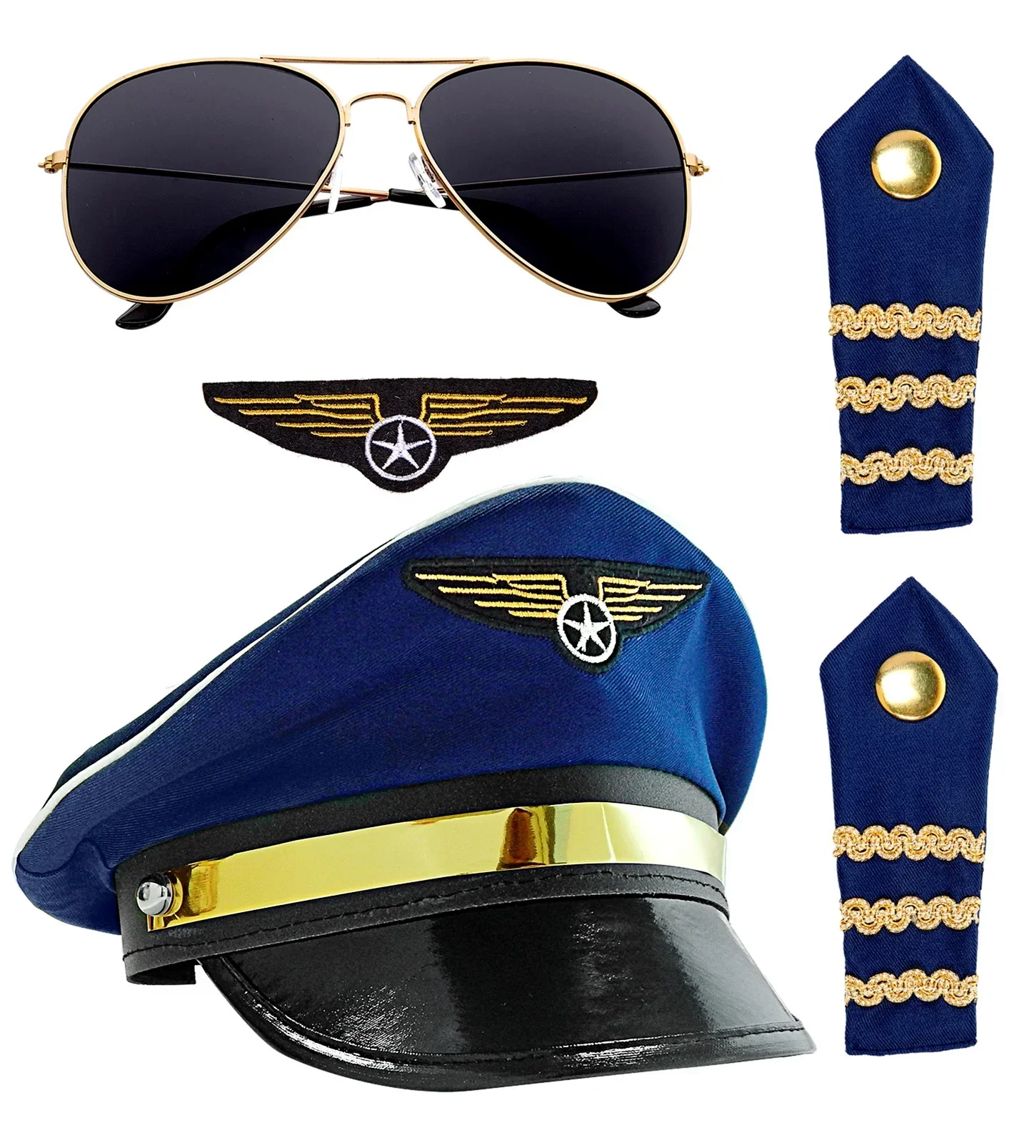 Kit de Disfraz de Piloto de Avión para Adulto - Image 2