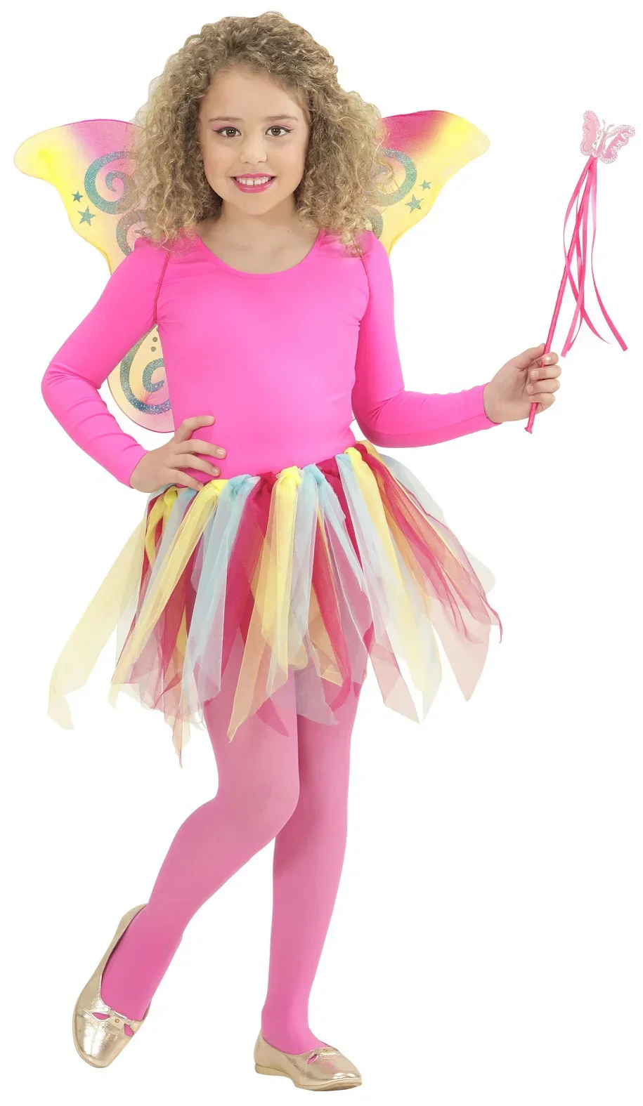 Kit de Hada Multicolor Infantil con Tutú, Alas y Varita - Image 3