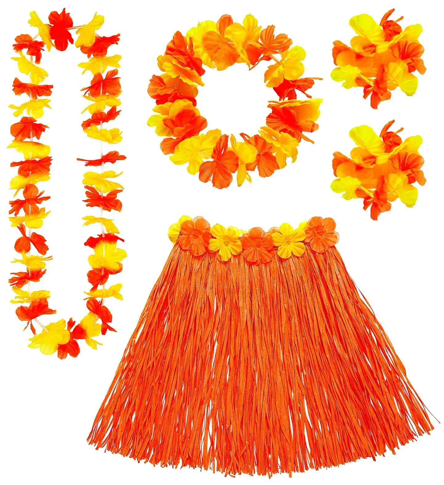 Kit Hawaiano Amarillo y Naranja - Image 2
