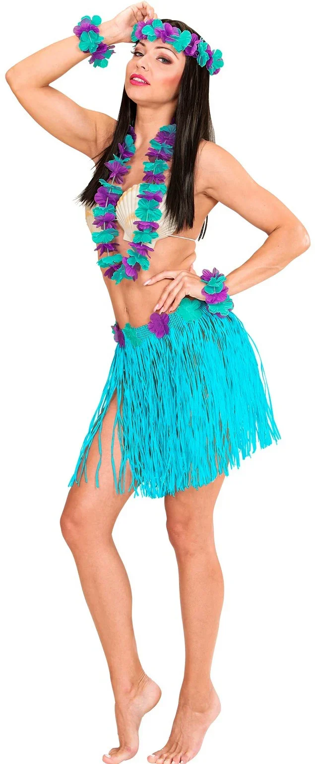 Kit Hawaiano Azul y Morado - Image 3