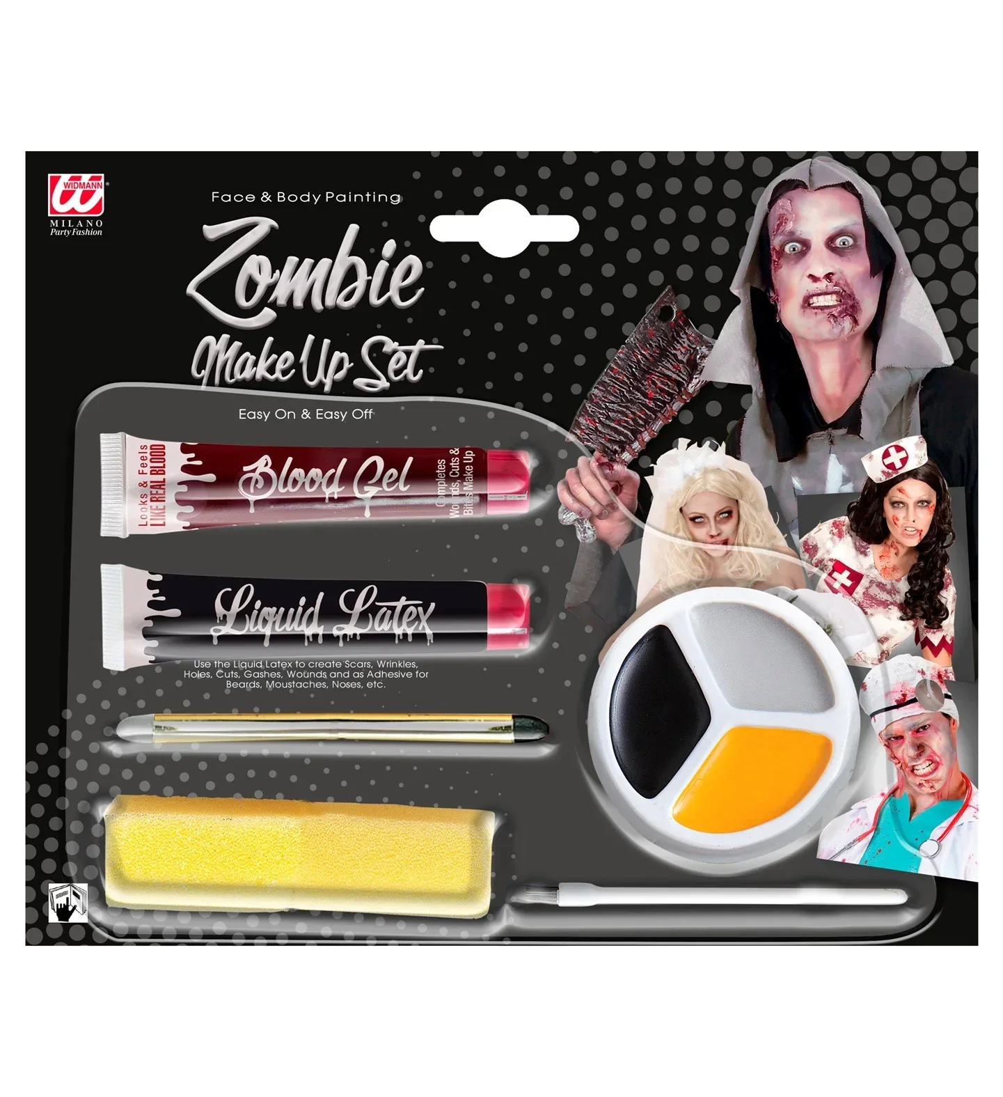 Kit de Maquillaje Zombie con Sangre y Látex Líquido - Image 5