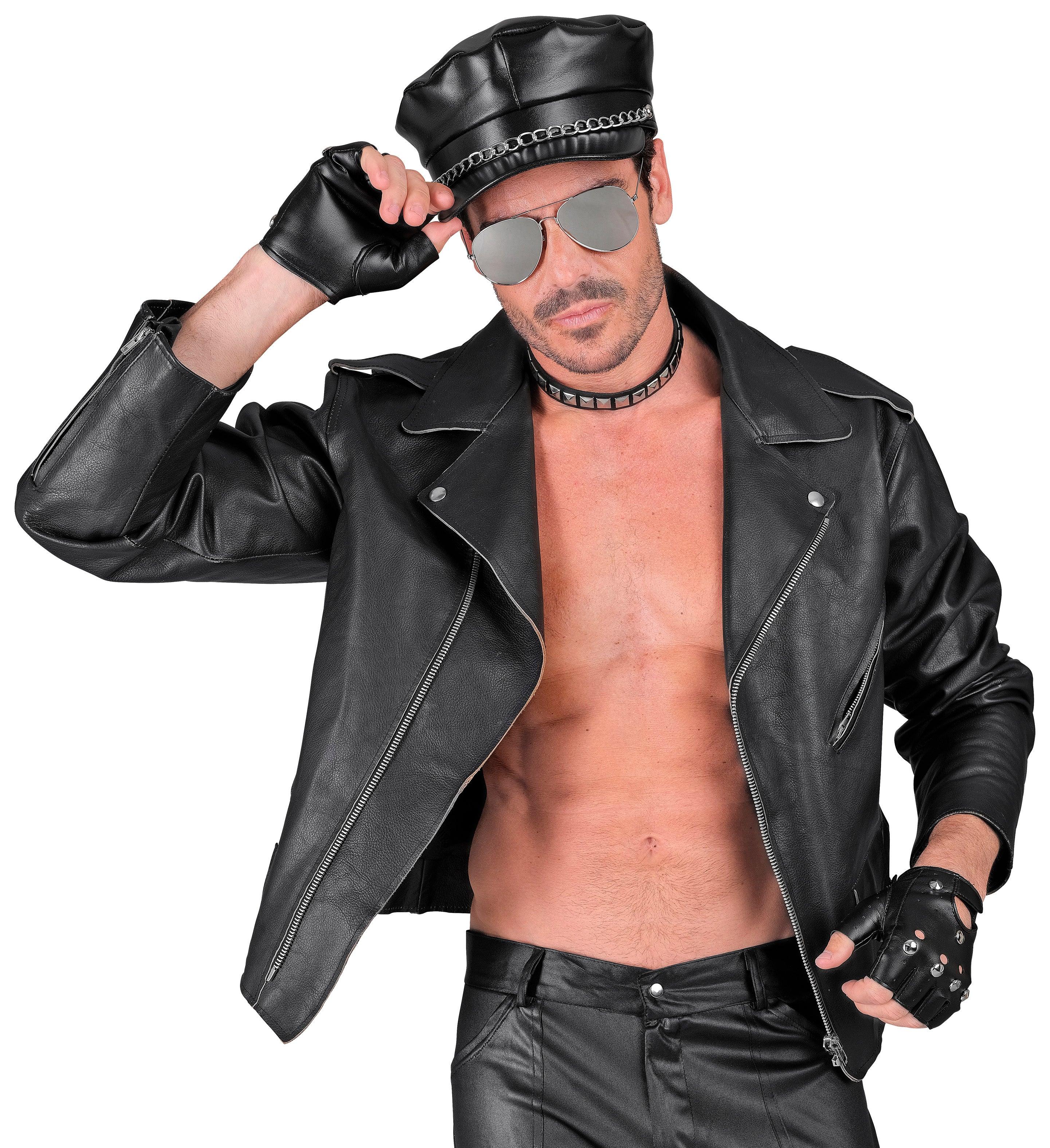 Kit de Motero Rockero con Gorra, Guantes, Collar y Gafas - Image 7