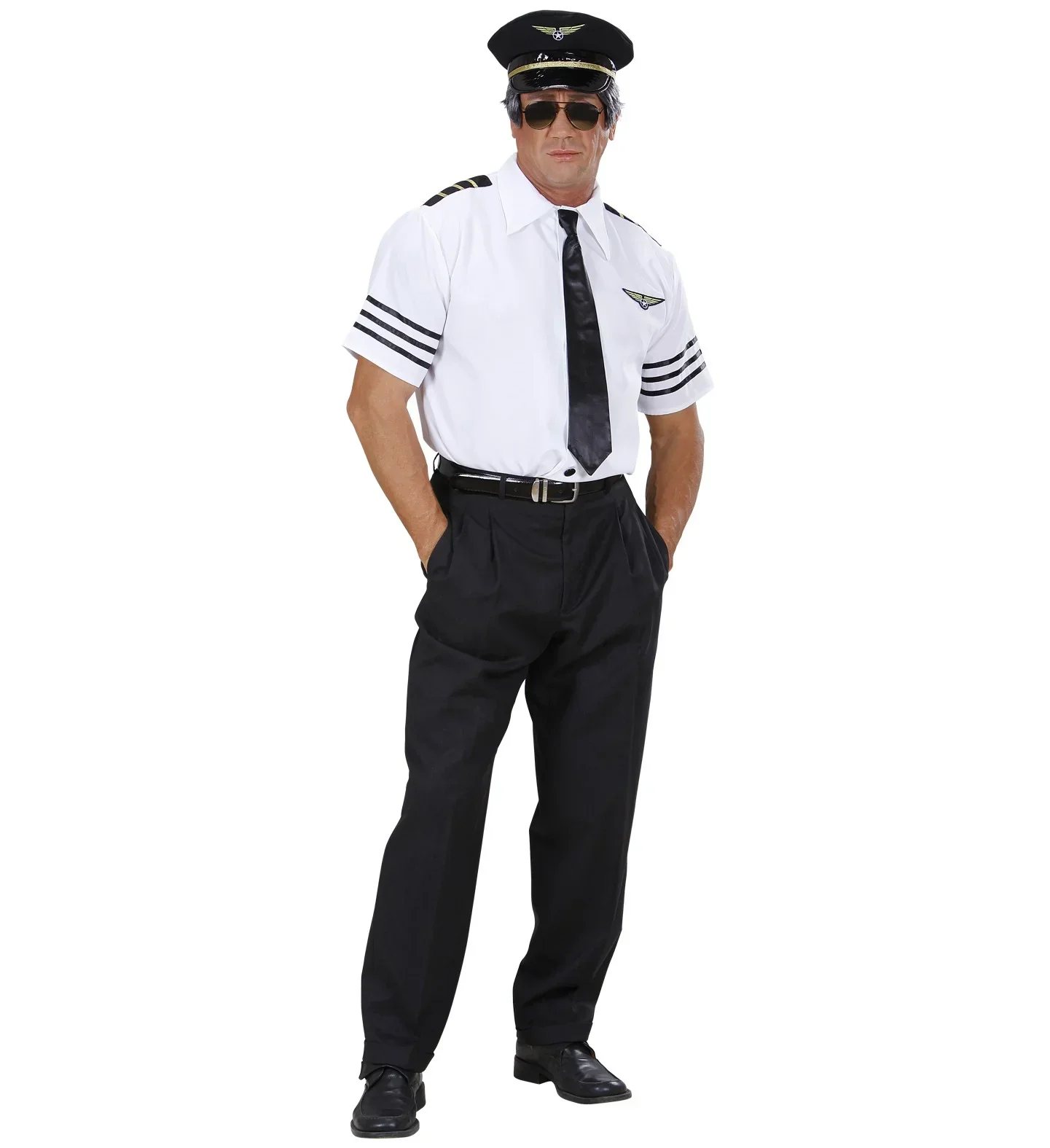 Kit de Disfraz de Piloto de Aviación para Adulto - Image 3