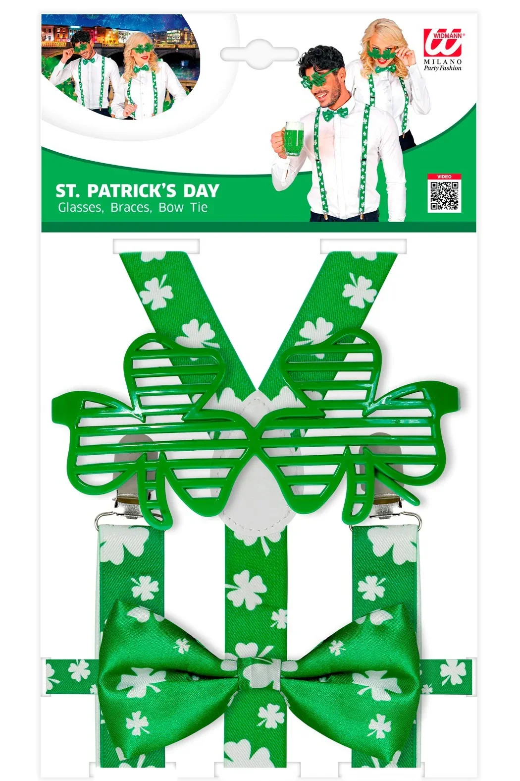Kit de San Patricio con Gafas, Tirantes y Pajarita - Image 5