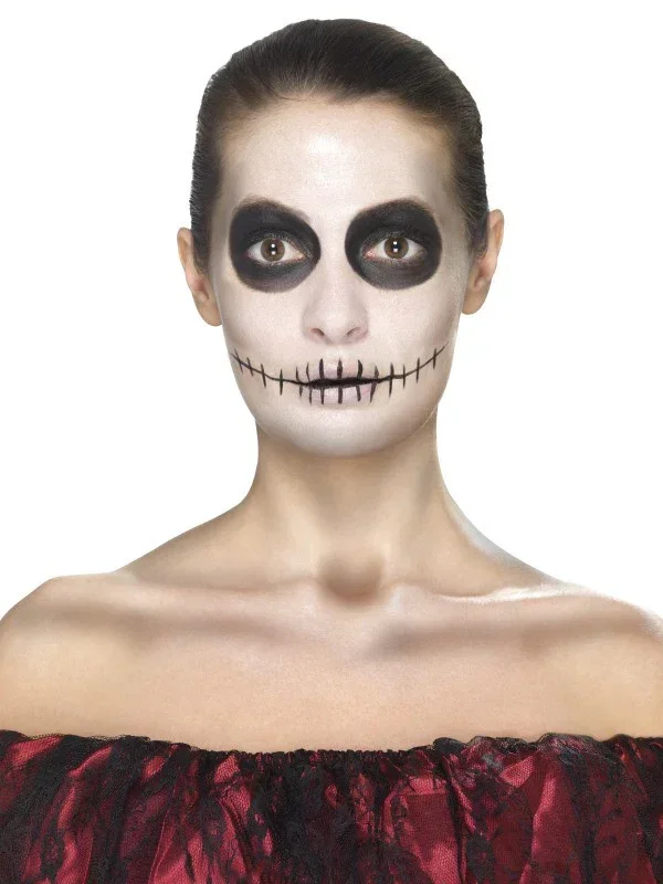Kit Tatuajes y Maquillaje Catrina Rojo - Image 3