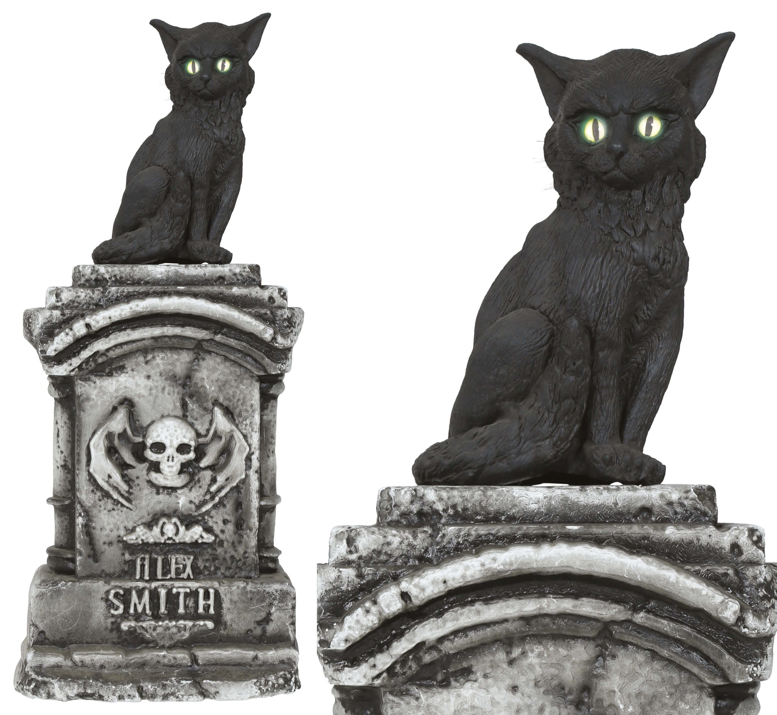 Lápida con Gato Negro con Luz y Sonido - Image 5