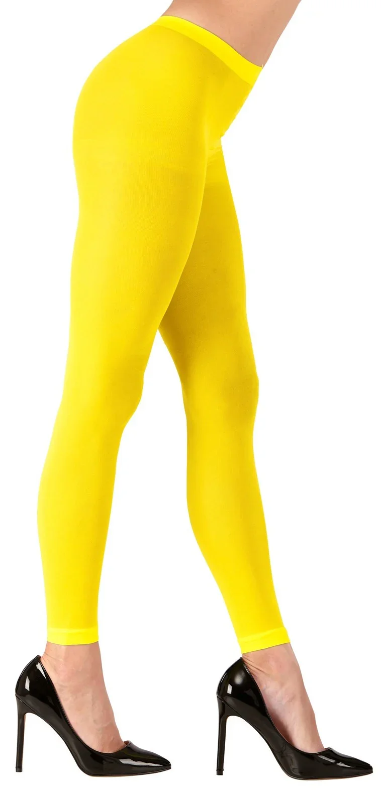 Pantys sin Pie Amarillo Neón Fluorescente para Mujer - Image 2
