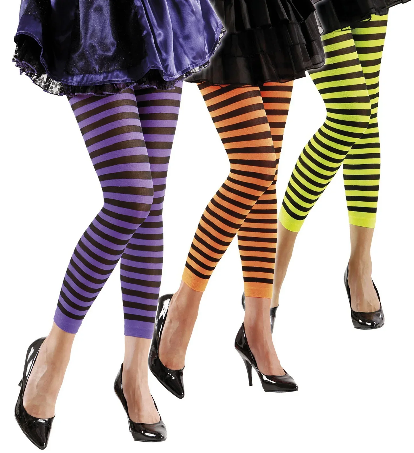 Pantys sin Pie de Rayas de Colores - Image 2