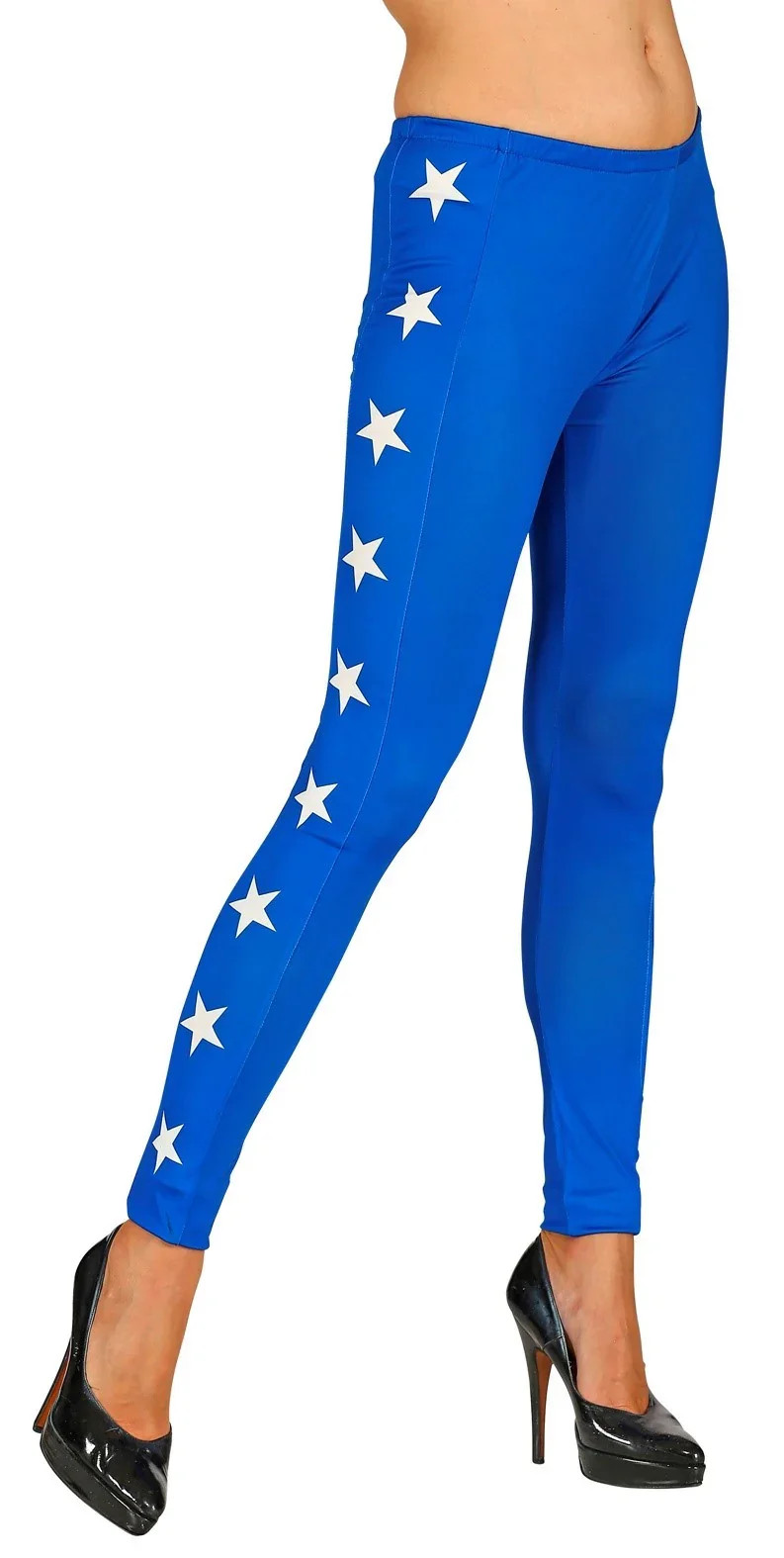 Leggings de Wonder Lady Azules con Estrellas - Image 3