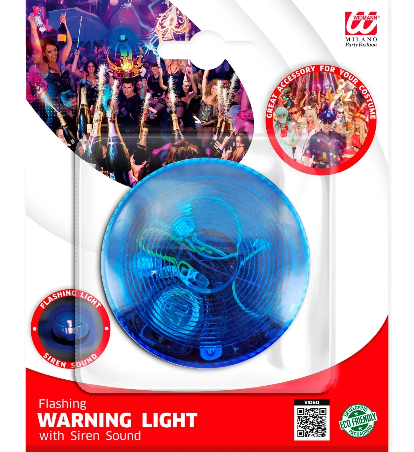 Luz Azul Parpadeante de Emergencia con Sirena - Image 3