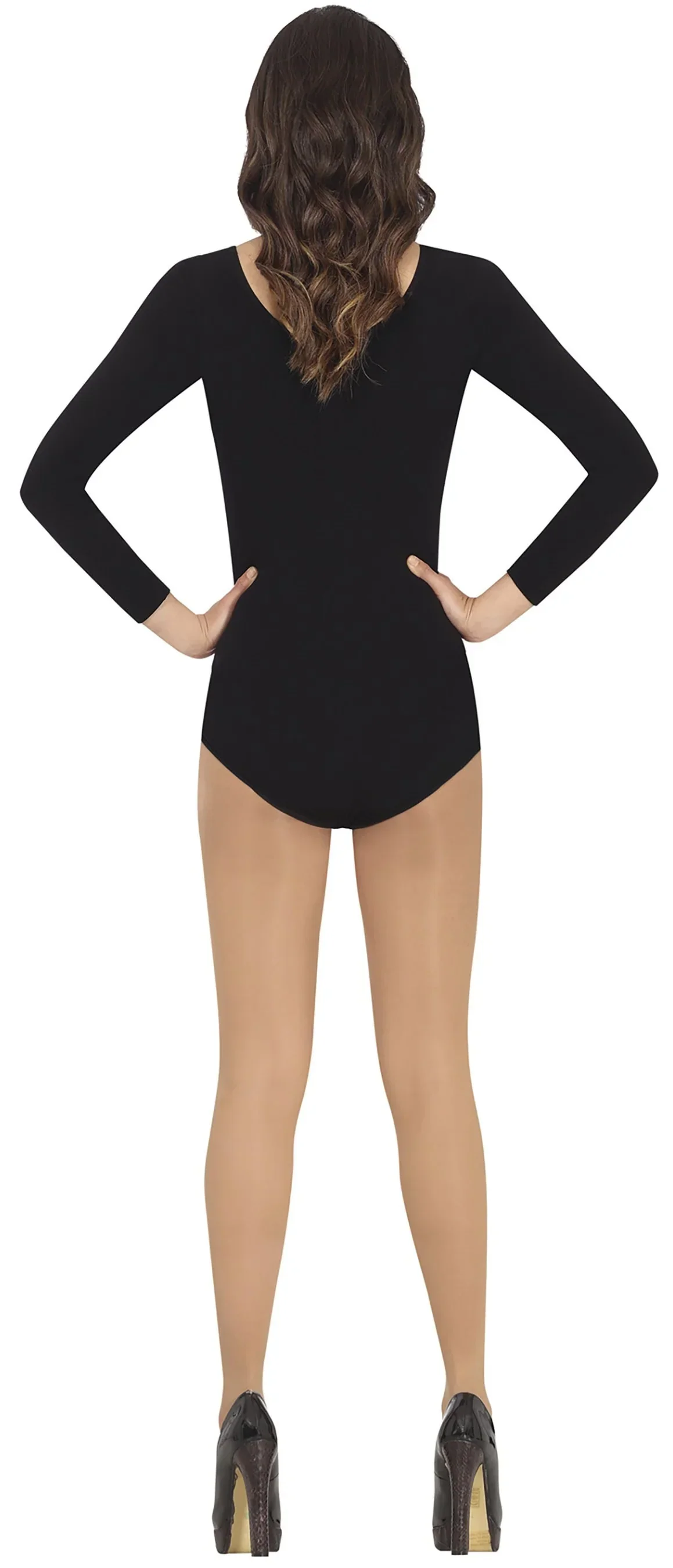 Maillot Negro de Manga Larga para Mujer - Image 2