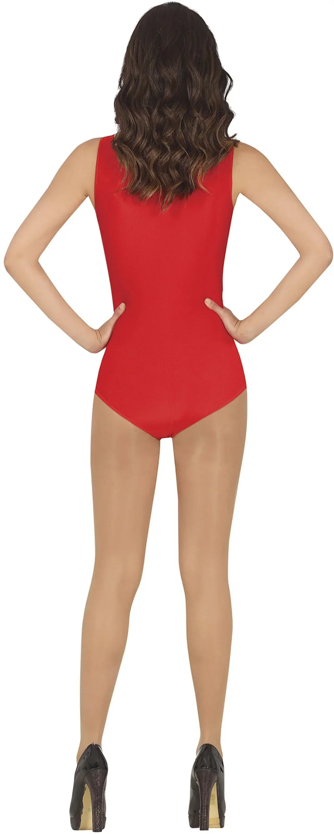 Maillot Rojo sin Mangas para Mujer - Image 2