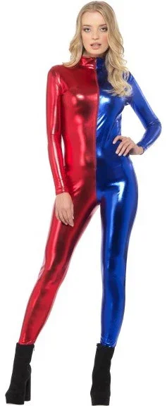 Malla de Harley Villana Roja y Azul para Mujer - Image 3