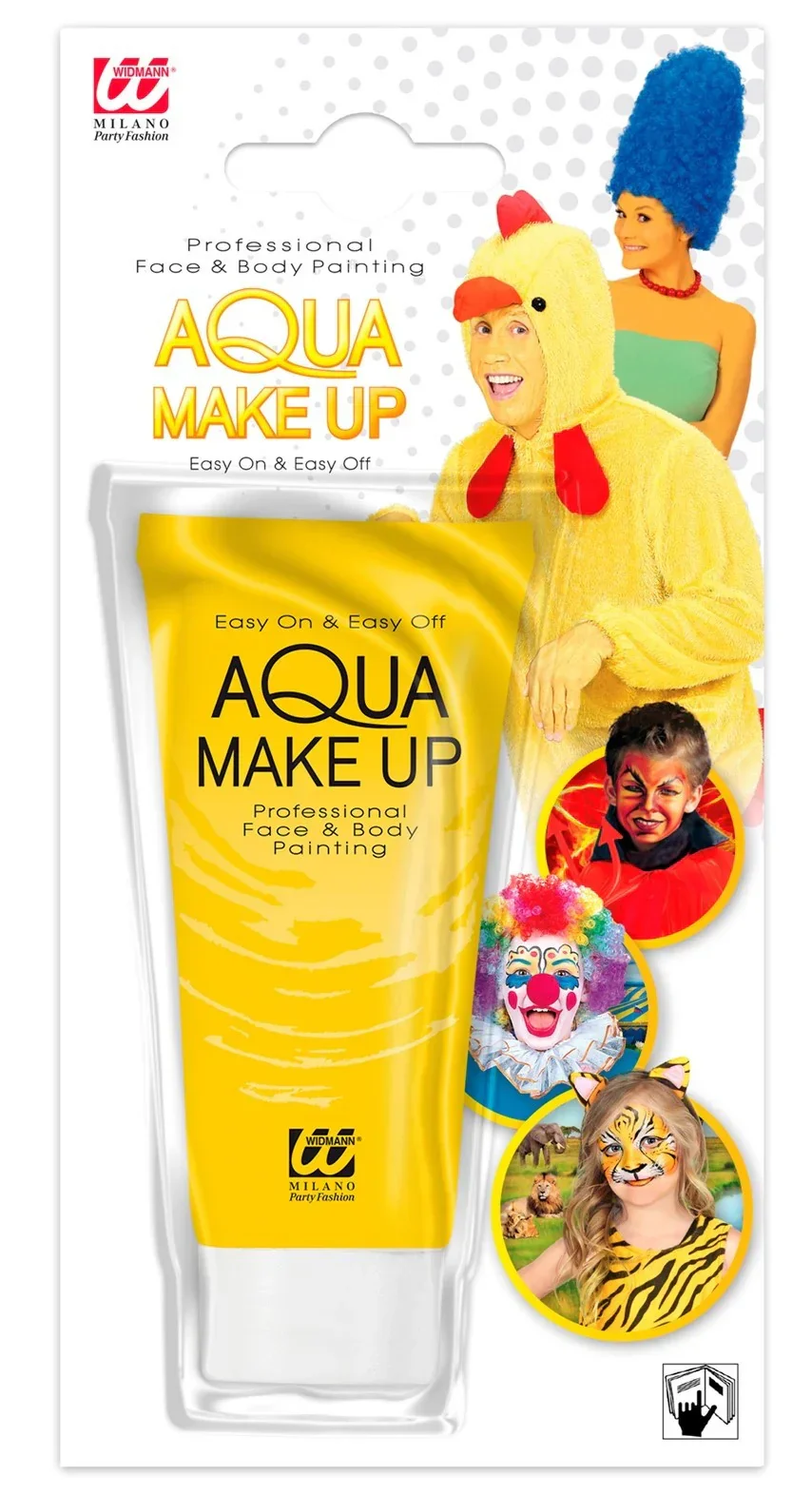 Maquillaje al Agua Amarillo en Tubo - Image 5