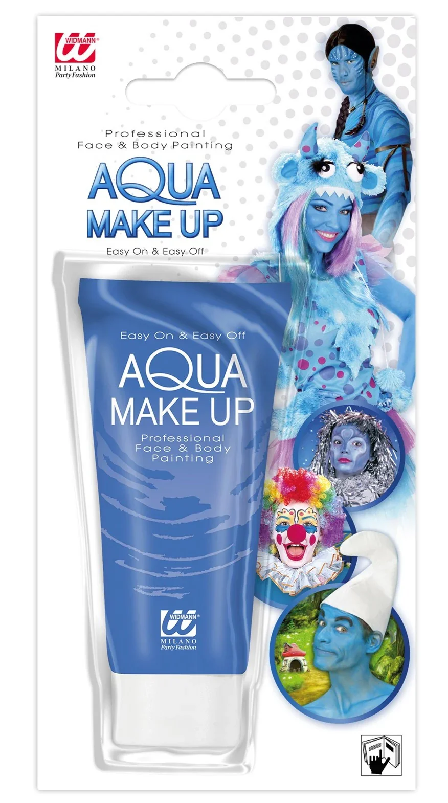 Maquillaje al Agua Azul en Tubo - Image 5