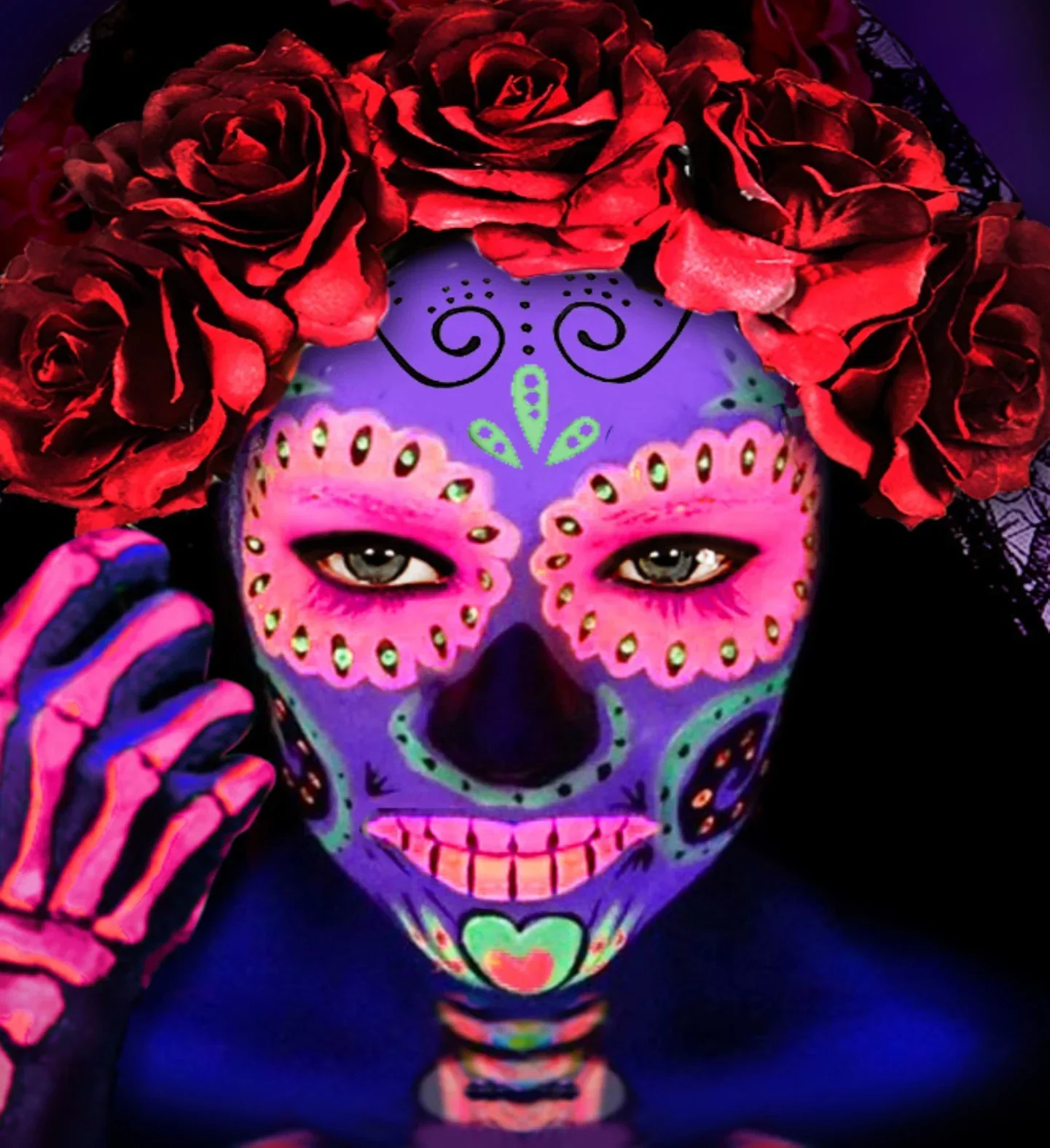 Maquillaje al Agua Rosa Neón en Tubo - Image 2