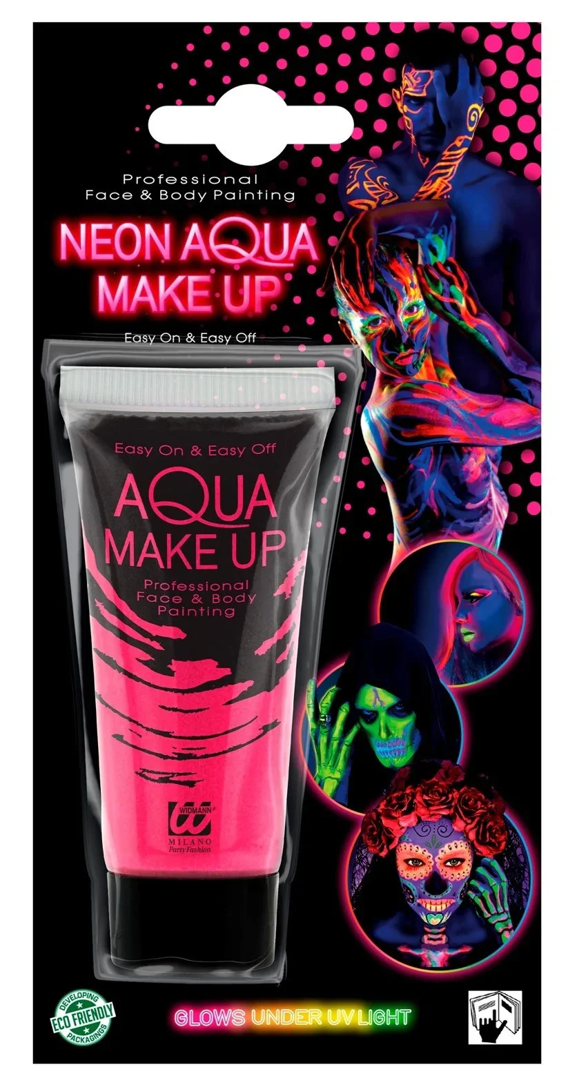 Maquillaje al Agua Rosa Neón en Tubo - Image 5