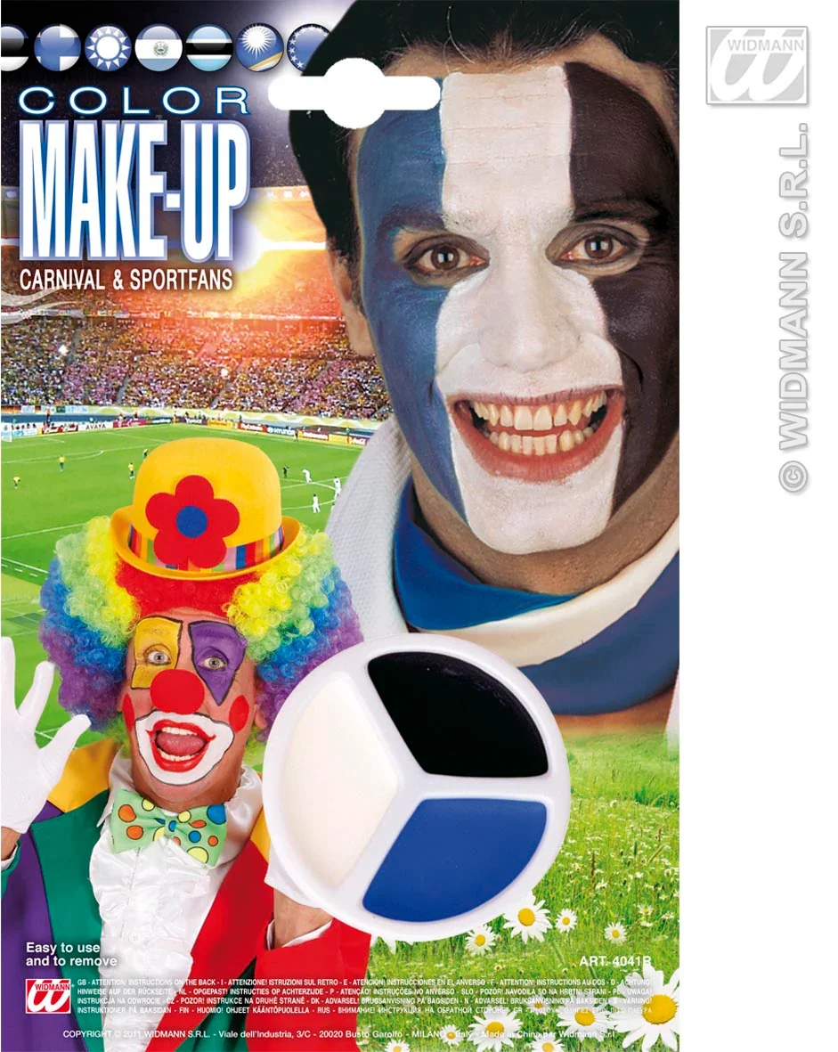 Maquillaje tricolor