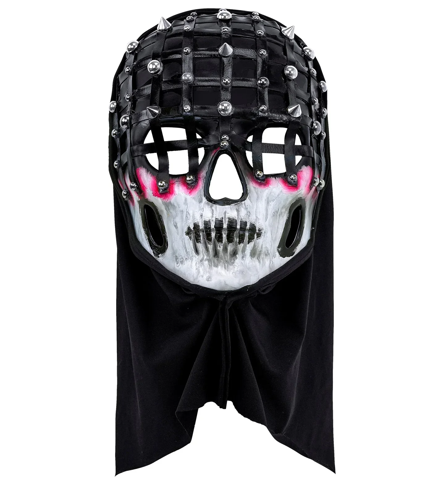 Máscara de Calavera con Capucha y Pinchos