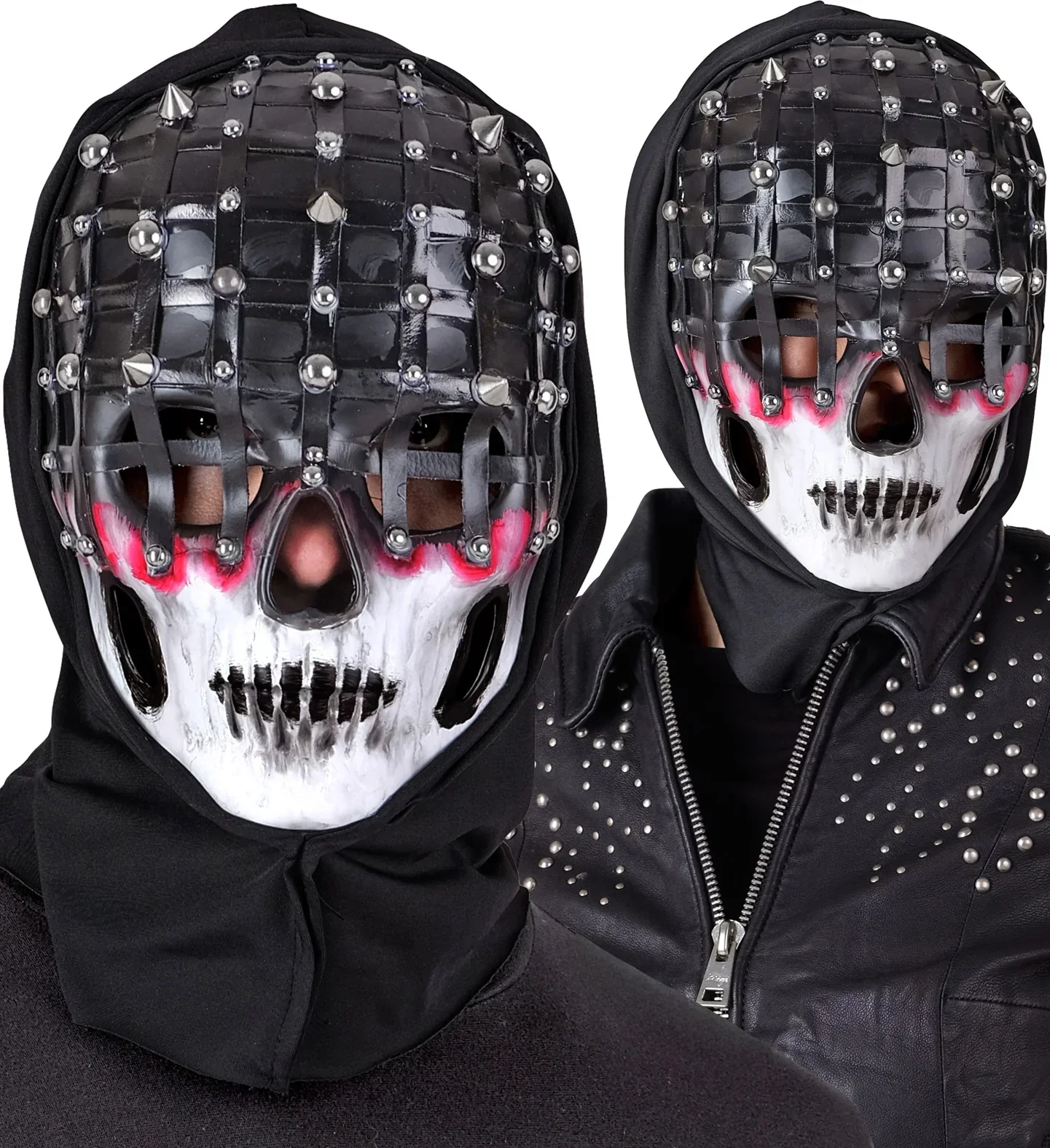Máscara de Calavera con Capucha y Pinchos - Image 2